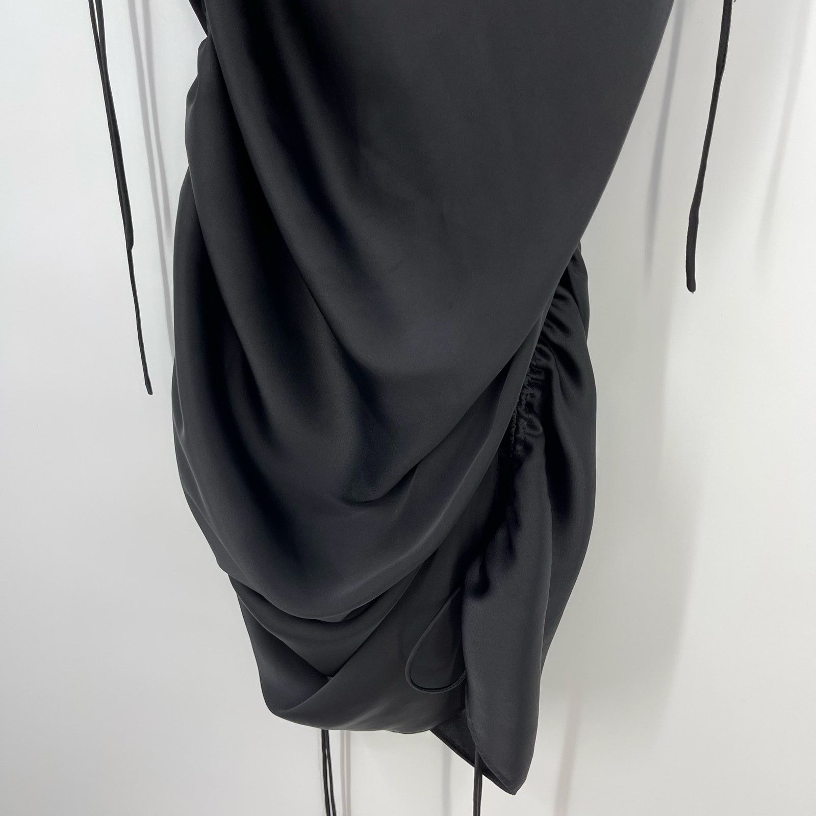 Orseund Iris Orseund Iris | Drawstring Dress in Black Ruched Mini Dress S Size S / US 4 / IT 40 - 8 Thumbnail