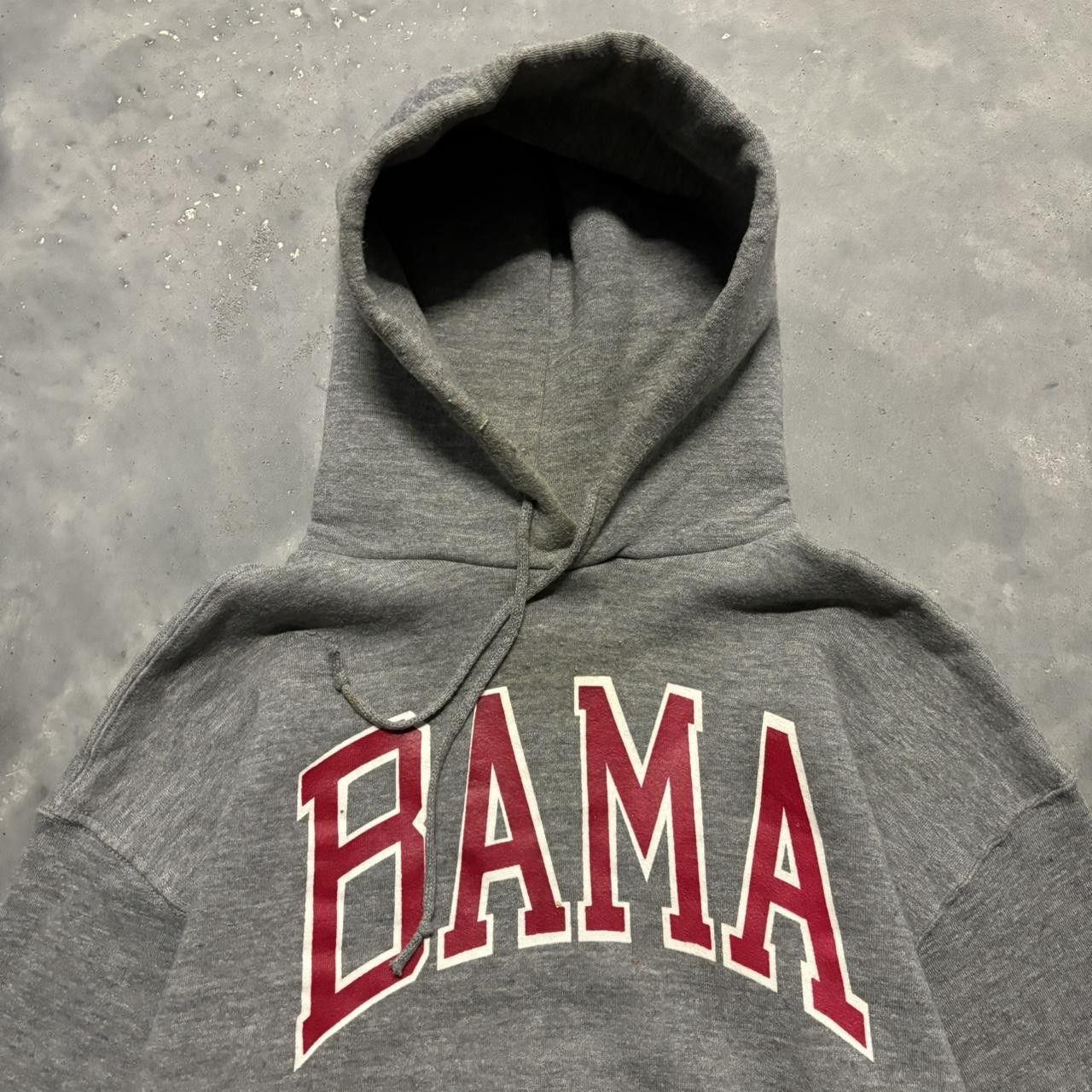 Russell Athletic × Vintage Crazy Vintage 80s Russell Athletic Made In USA Alabama College Essential Hoodie! Size US XL / EU 56 / 4 - 2 Thumbnail