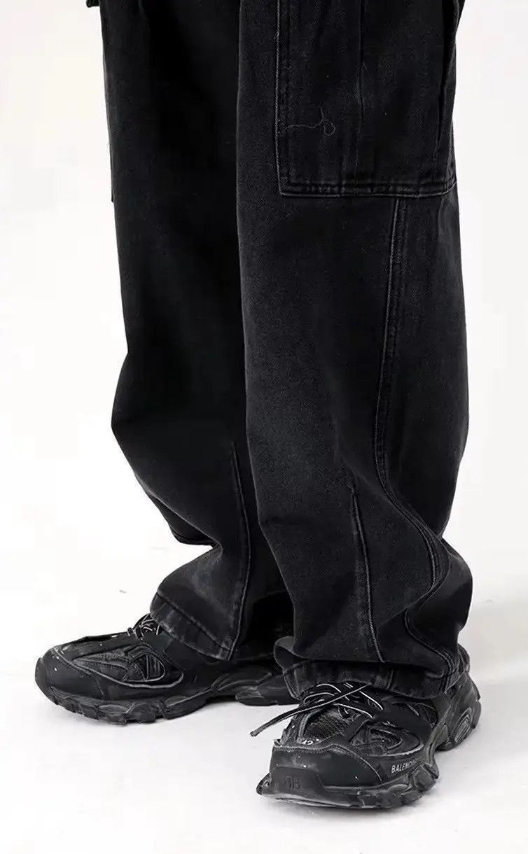 Japanese Brand Streetwear Washed Cargo Loose Jeans Y2k Size US 32 / EU 48 - 4 Thumbnail