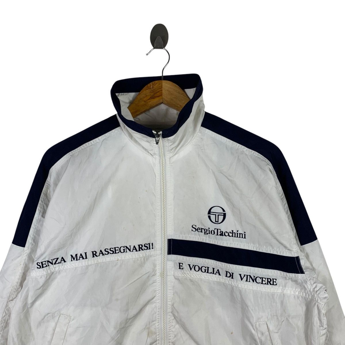 Sergio Tacchini × Vintage Vintage 90s SERGIO TACCHINI Embroidered Logo Brand Jacket Size US S / EU 44-46 / 1 - 3 Thumbnail