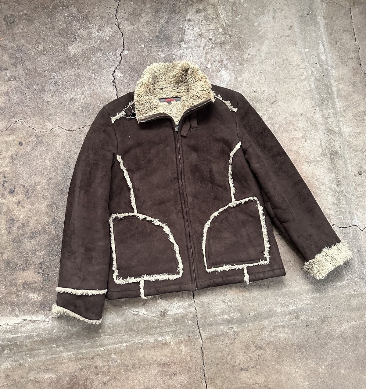 If Six Was Nine Japanese Fur Split Jacket cropped shearling jacket Size XS / US 0-2 / IT 36-38 - 8 Thumbnail