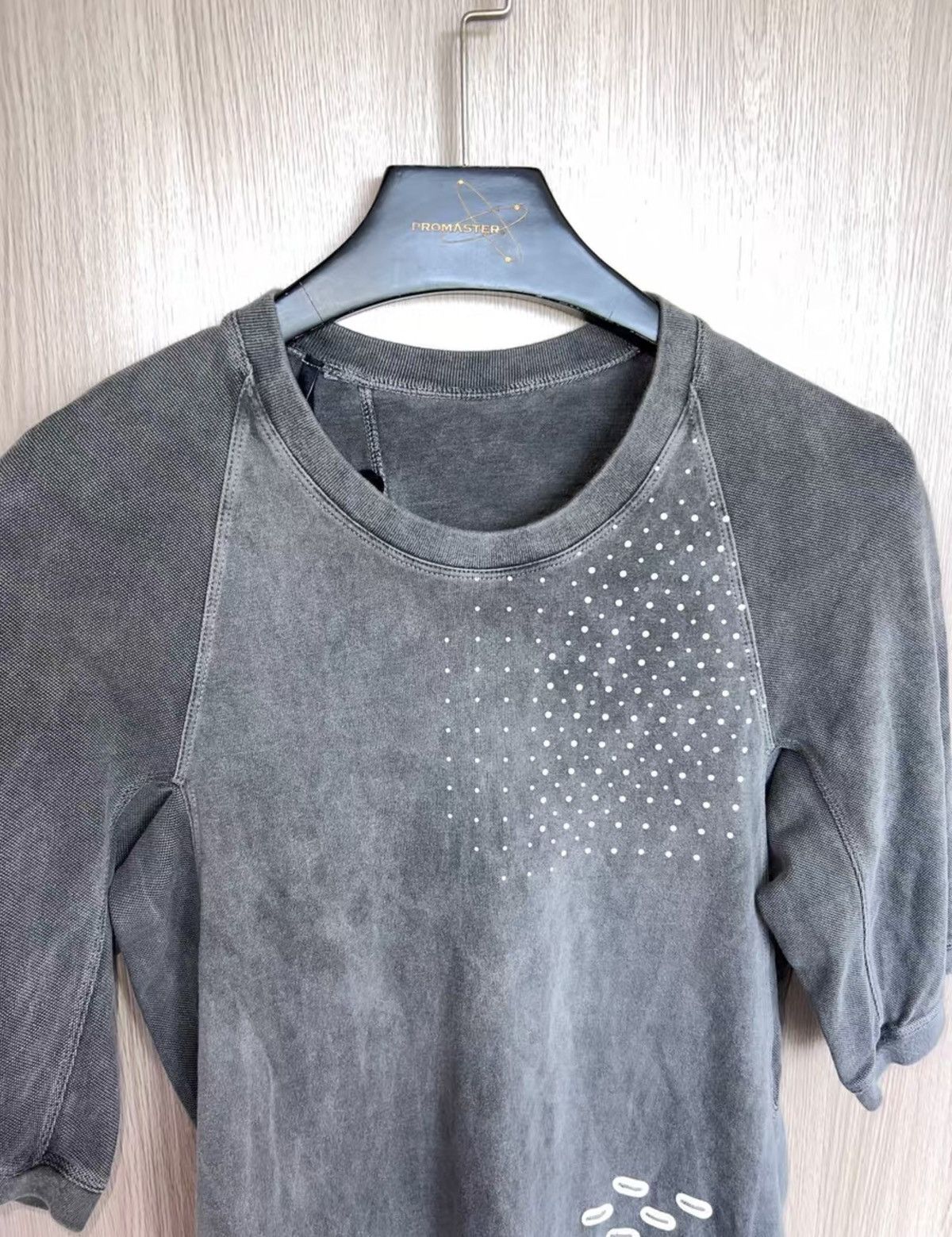 11 By Boris Bidjan Saberi 11ByBBS Washed Grey 3M Reflective Short-Sleeve T-Shirt Size US XXS / EU 40 - 5 Thumbnail