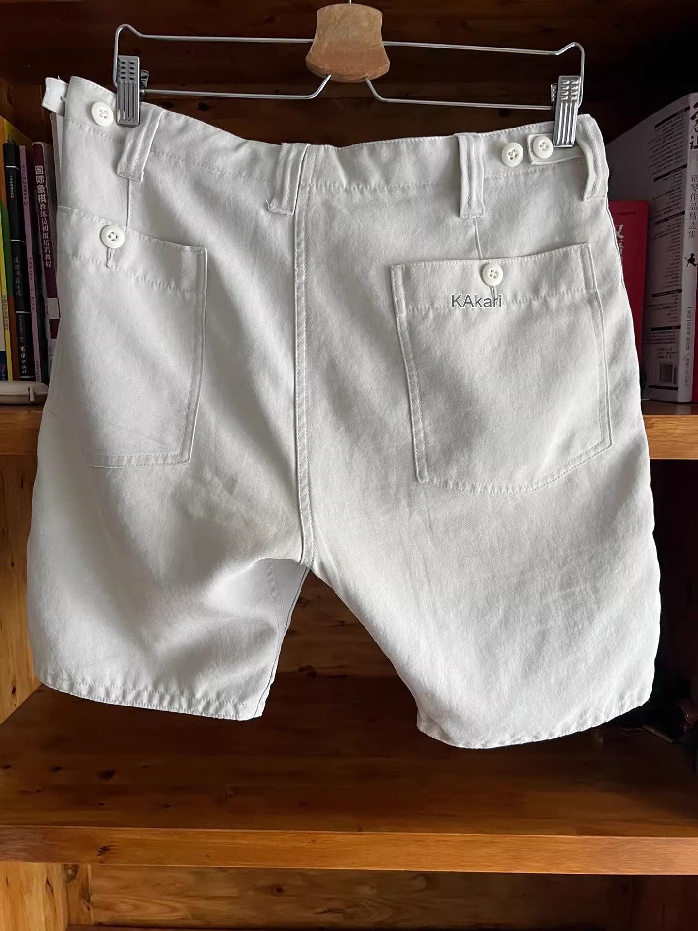 Nanamica Nanamica Light White Cargo Shorts Size US 32 / EU 48 - 4 Thumbnail