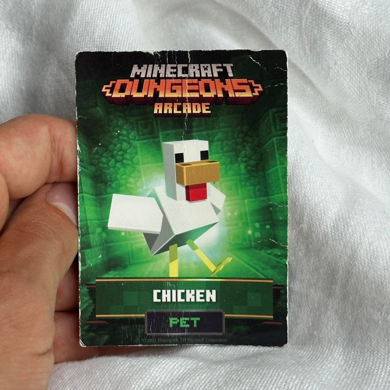 Other XBox Minecraft Dungeons Arcade Trading Card Chicken Jockey Size ONE SIZE - 4 Thumbnail
