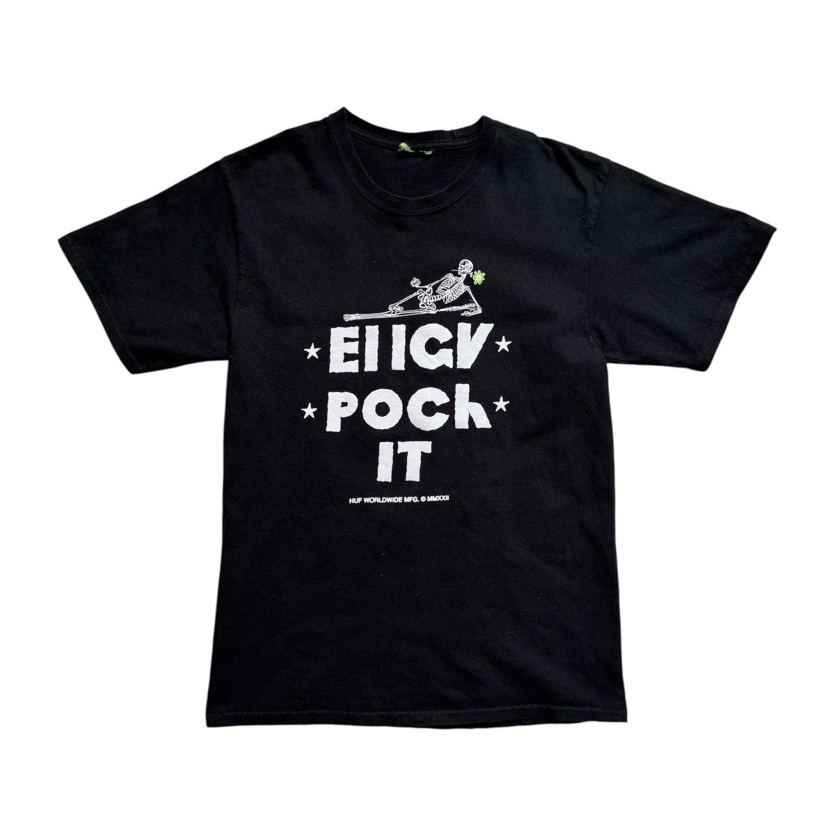 Huf × STOCK HUF Worldwide Get Folded Black Tee Size US S / EU 44-46 / 1 - 1 Thumbnail