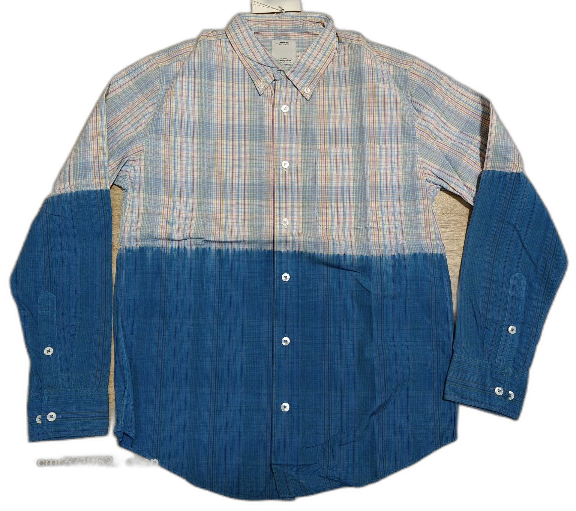 Visvim visvim 13ss lungta 2 Tone B.D Shirt Size US S / EU 44-46 / 1 - 1 Thumbnail