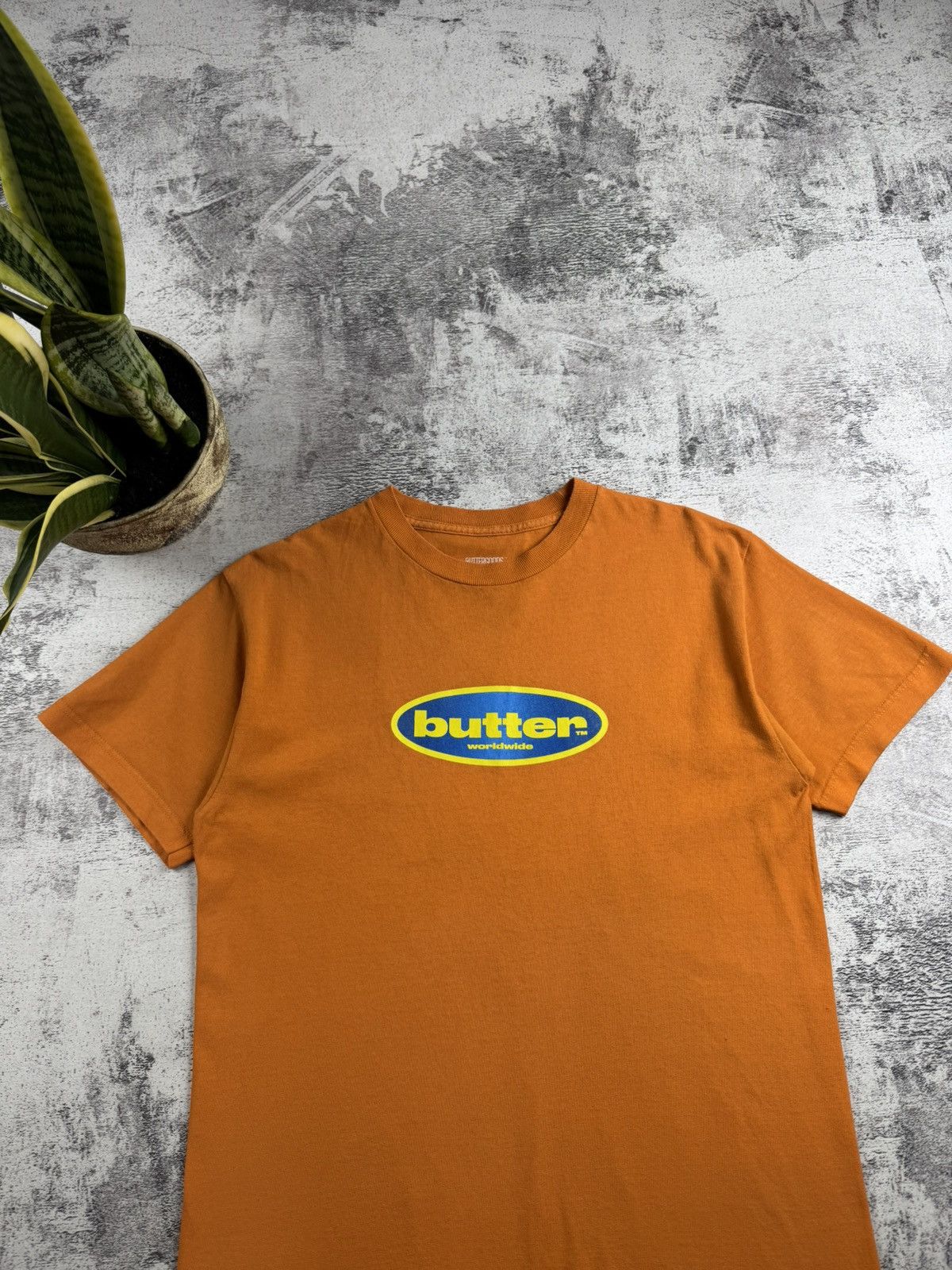 Butter Goods Butter Goods Surf Skate Rap USA Flag Hip Hop Rap Orange Skull Y2K T Shirt Tee Size US M / EU 48-50 / 2 - 4 Thumbnail