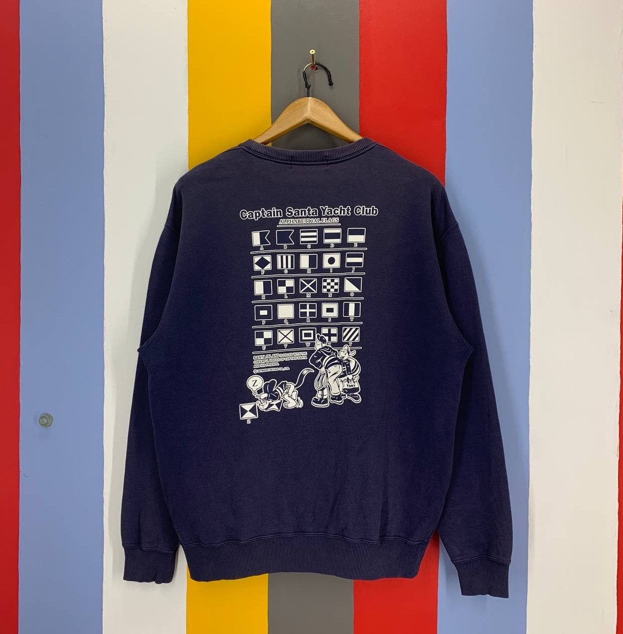 Japanese Brand CAPTAIN SANTA YACHT CLUB Crew Neck Sweatshirt #2411-13x Size US L / EU 52-54 / 3 - 1 Thumbnail