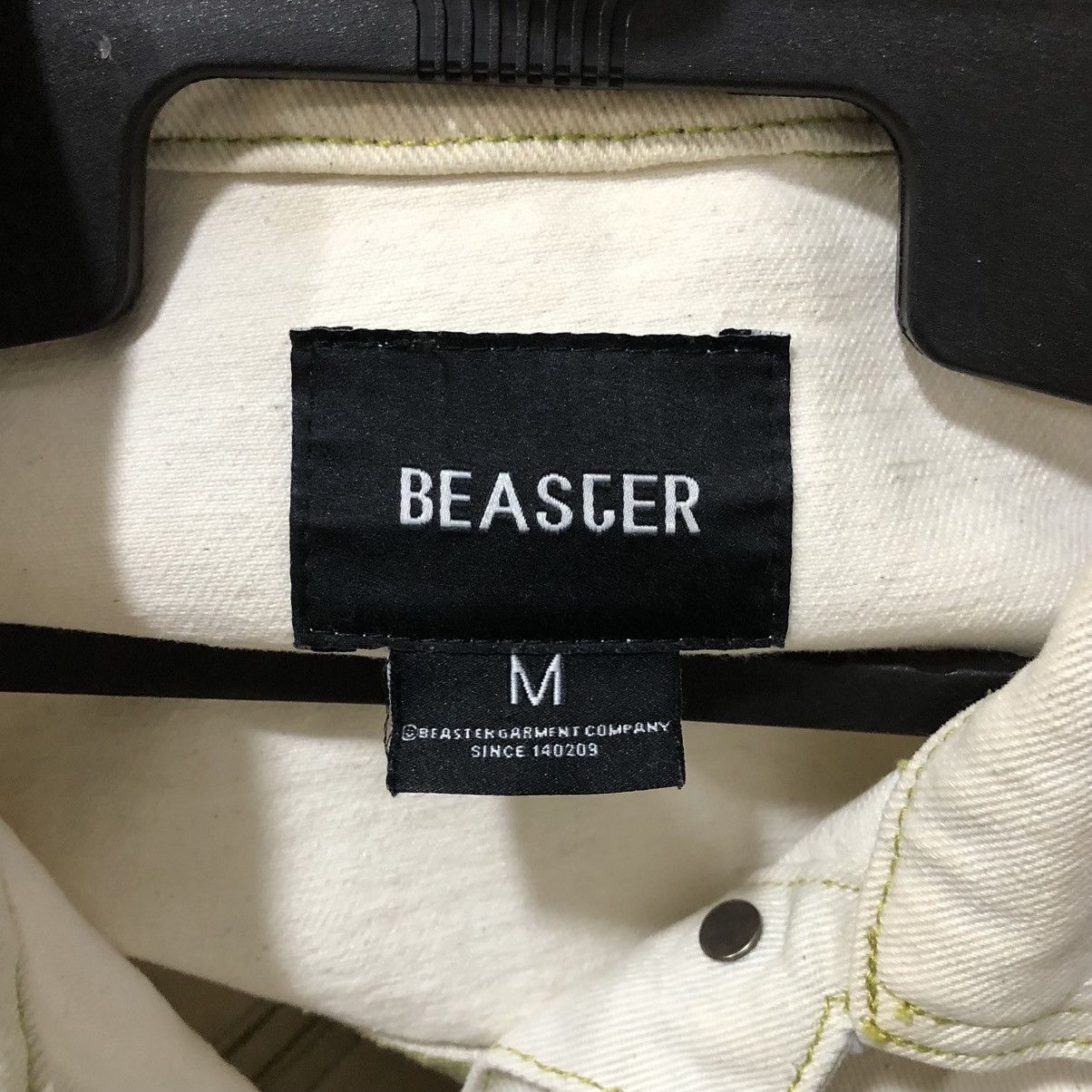 Japanese Brand BEASTER x Smiley Beige Denim Jacket Size US M / EU 48-50 / 2 - 15 Thumbnail
