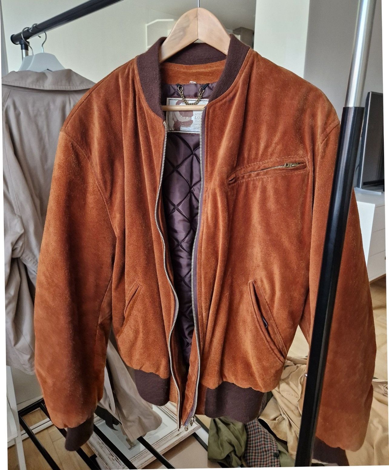 image of Ami Bomber in Brown, Men's (Size Large)