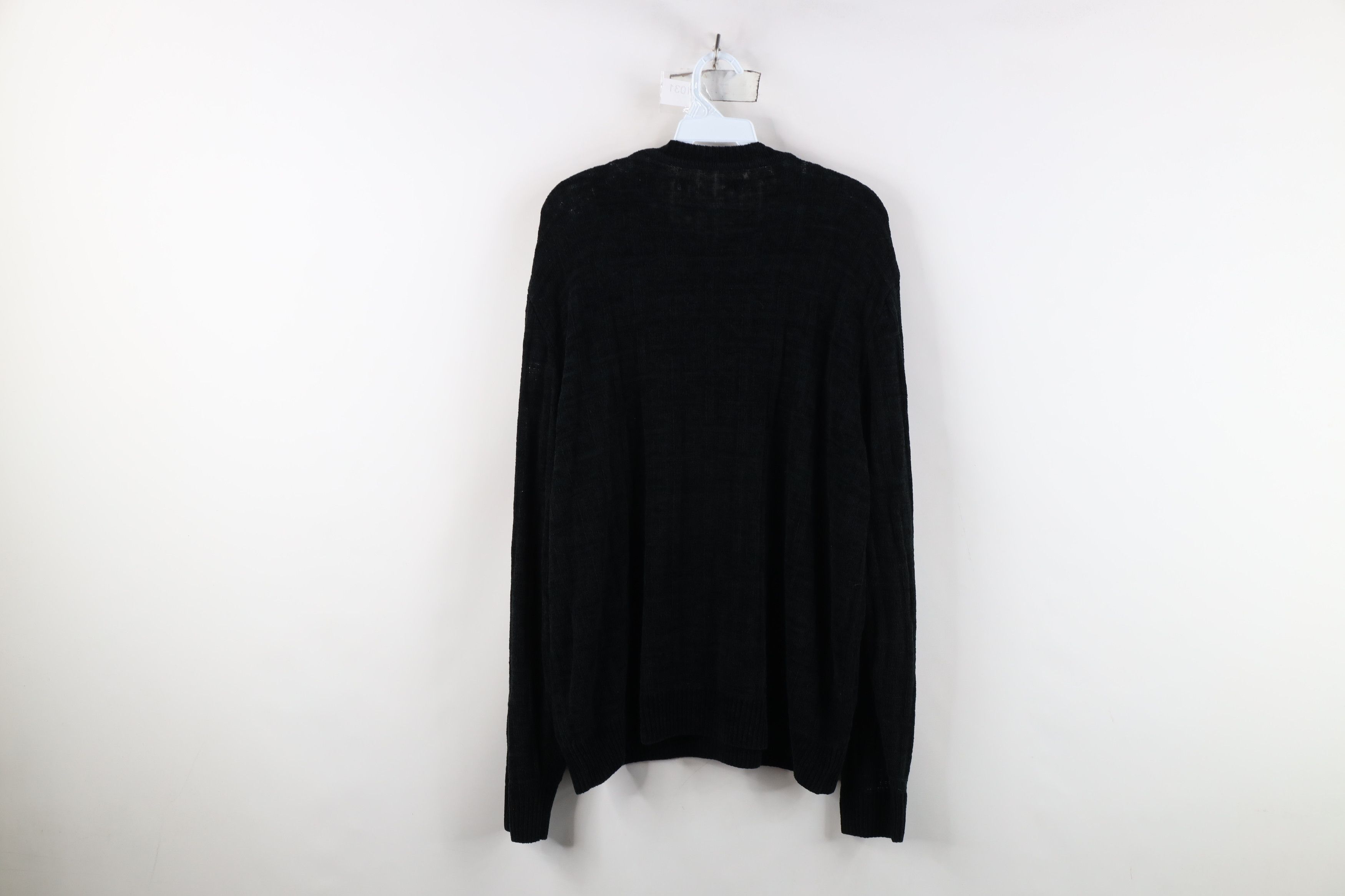 Vintage Vintage 90s Streetwear Thin Fleece Knit Crewneck Sweater Size US XL / EU 56 / 4 - 9 Thumbnail
