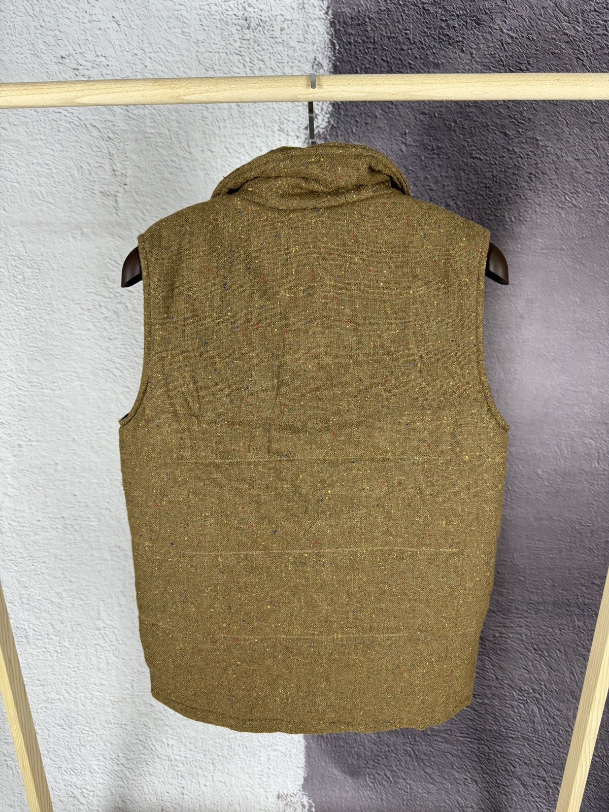 Other Brth Breathe grey brown tweed puffer vest gilet Size US L / EU 52-54 / 3 - 8 Thumbnail