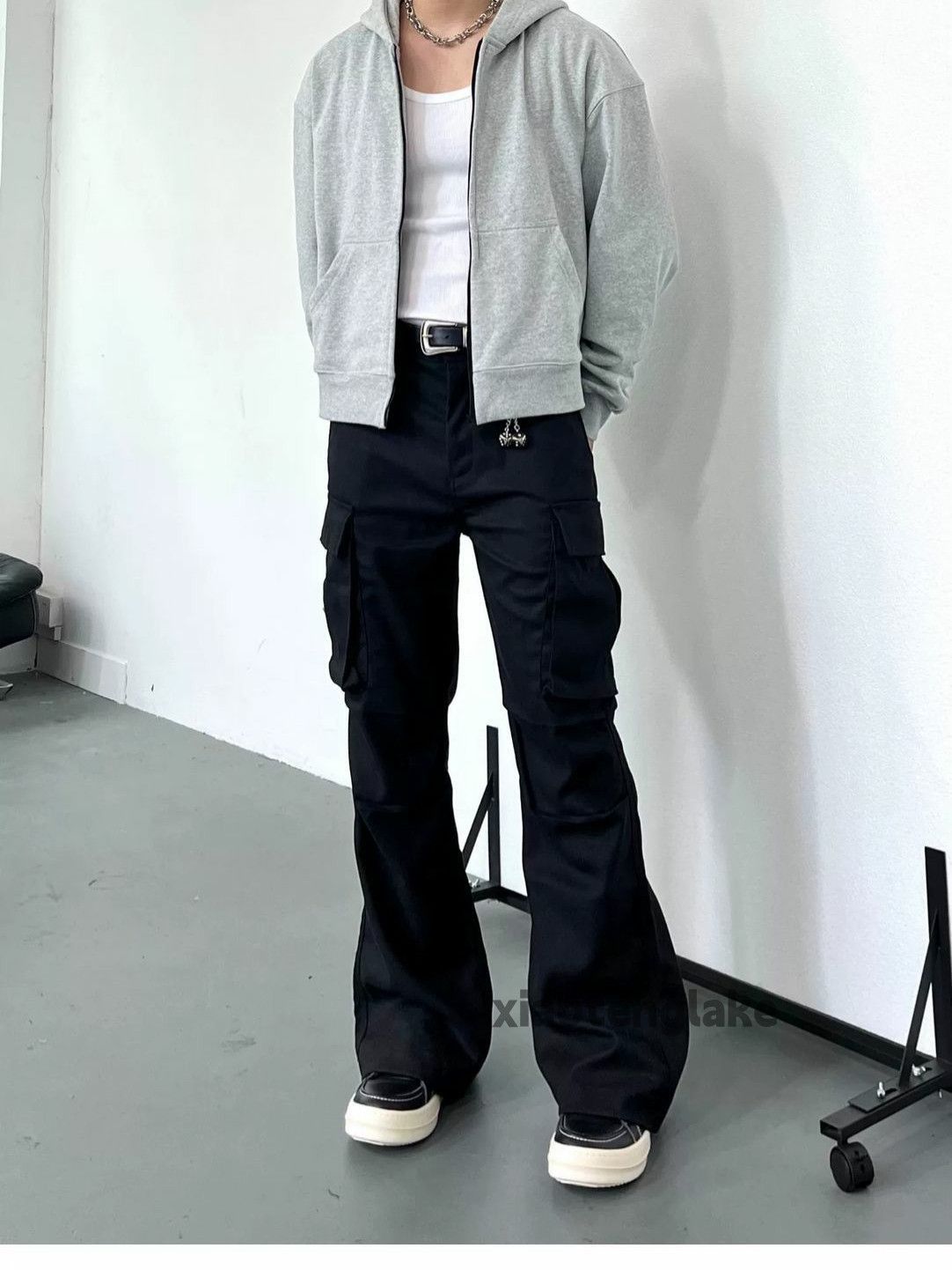 Vintage ltx vintage loose baggy skate yuppies cargo flared pants Size US 34 / EU 50 - 5 Thumbnail