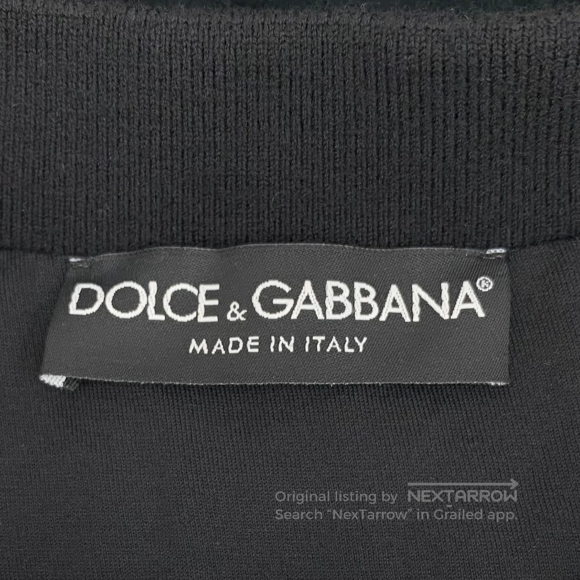 Dolce & Gabbana Dolce Gabbana Black cotton hooded long-sleeved sweatshirt Size US L / EU 52-54 / 3 - 6 Thumbnail