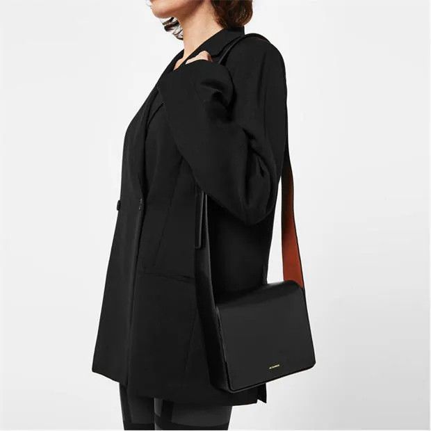 Jil Sander o1g2r1mq1024 Size: OS / Medium Sling Shoulder Bag in Black Size ONE SIZE - 4 Thumbnail