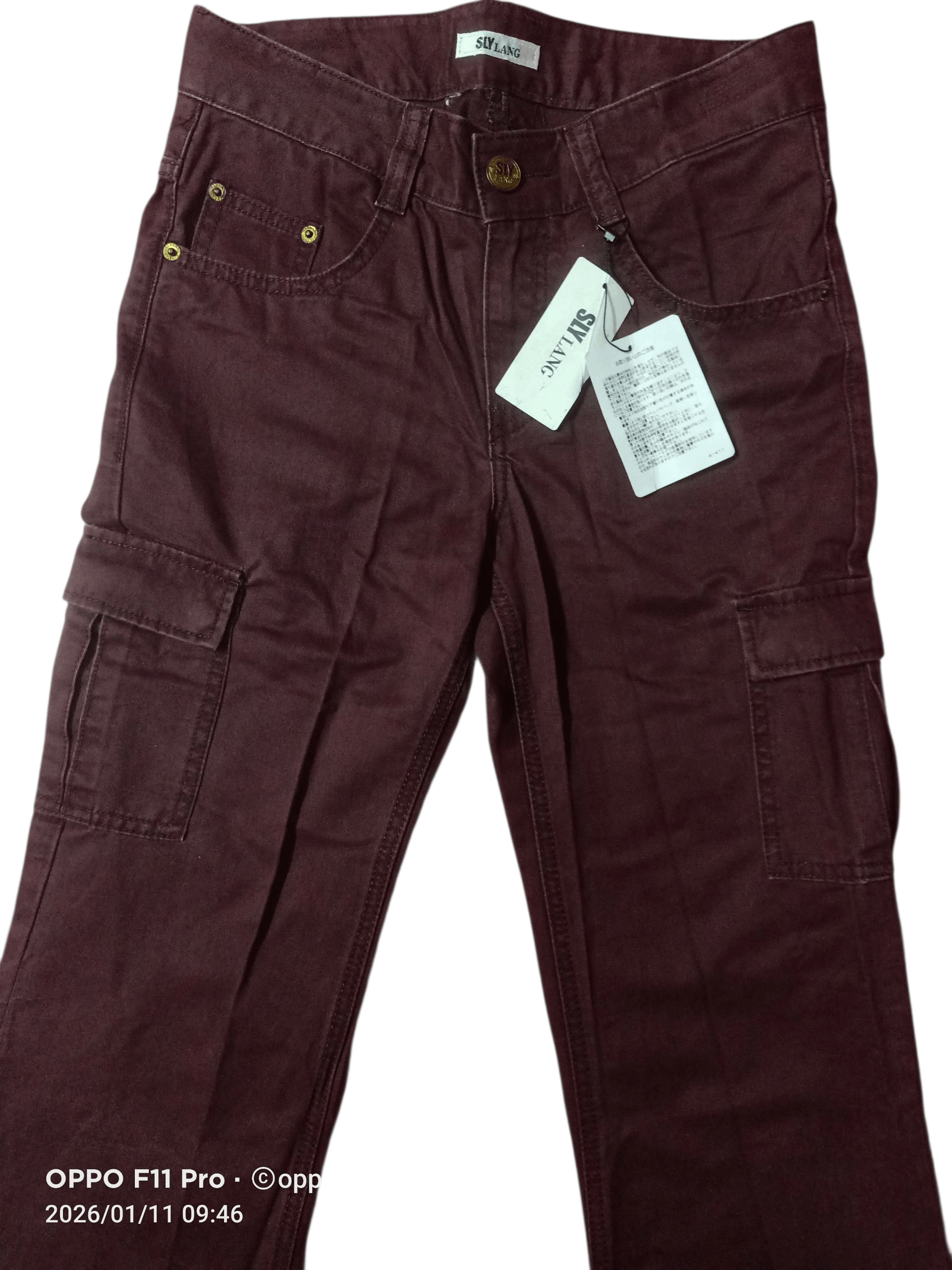 If Six Was Nine 🌟Sly Lang Flare MultiCargo Men Pants 🌟 Size US 29 - 3 Thumbnail