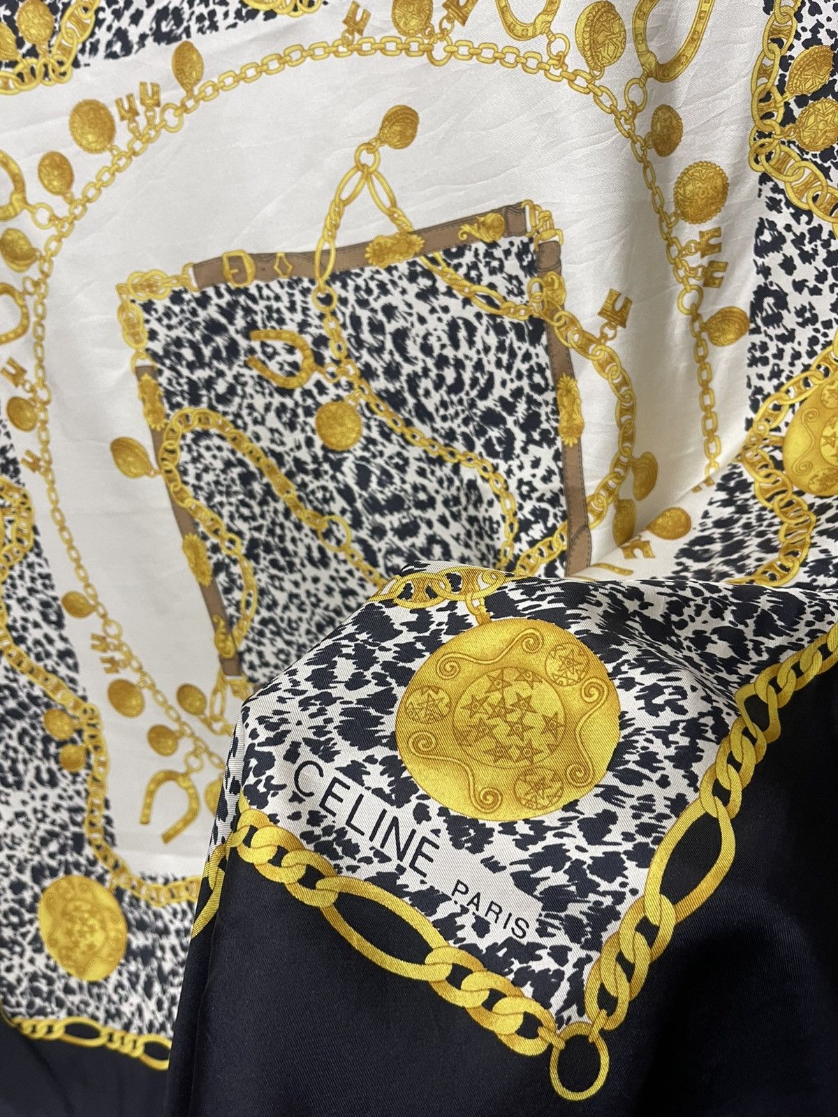 Celine Celine Silk Scarf Size ONE SIZE - 2 Thumbnail