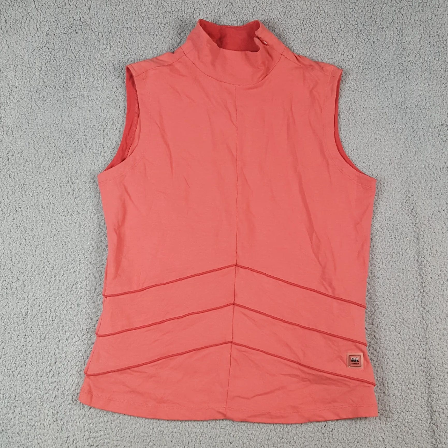 Cutter & Buck Cutter & Buck VINTAGE Pink Sleeveless Athletic Tank Golf Polo Shirt Women's Large Collared 00s Preppy Sports Size L / US 10 / IT 46 - 2 Thumbnail