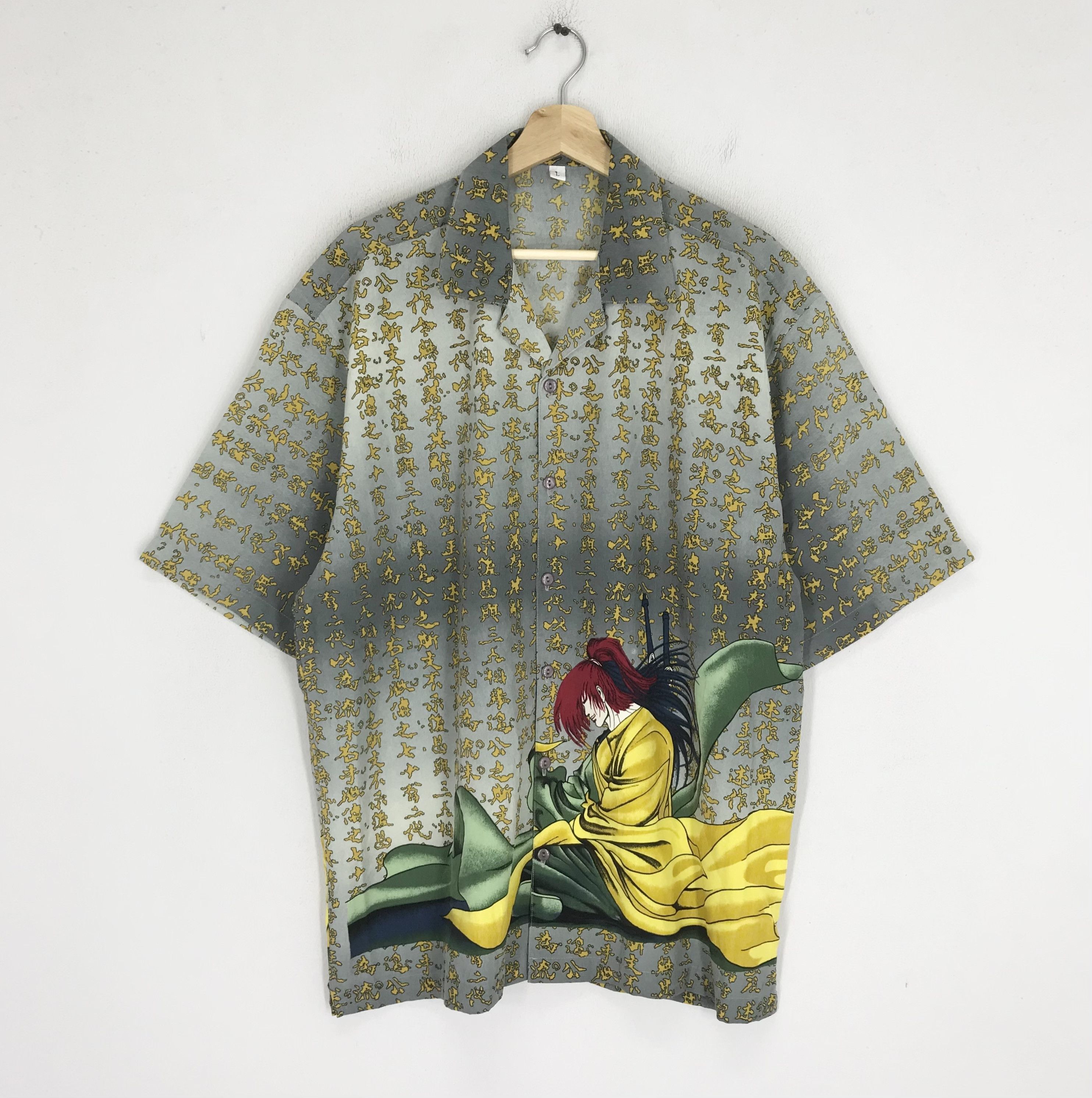 Anime × Japanese Brand × Vintage Vintage 90s Retro Graphic Japan Fighting Ninja Samurai Size US L / EU 52-54 / 3 - 1 Thumbnail