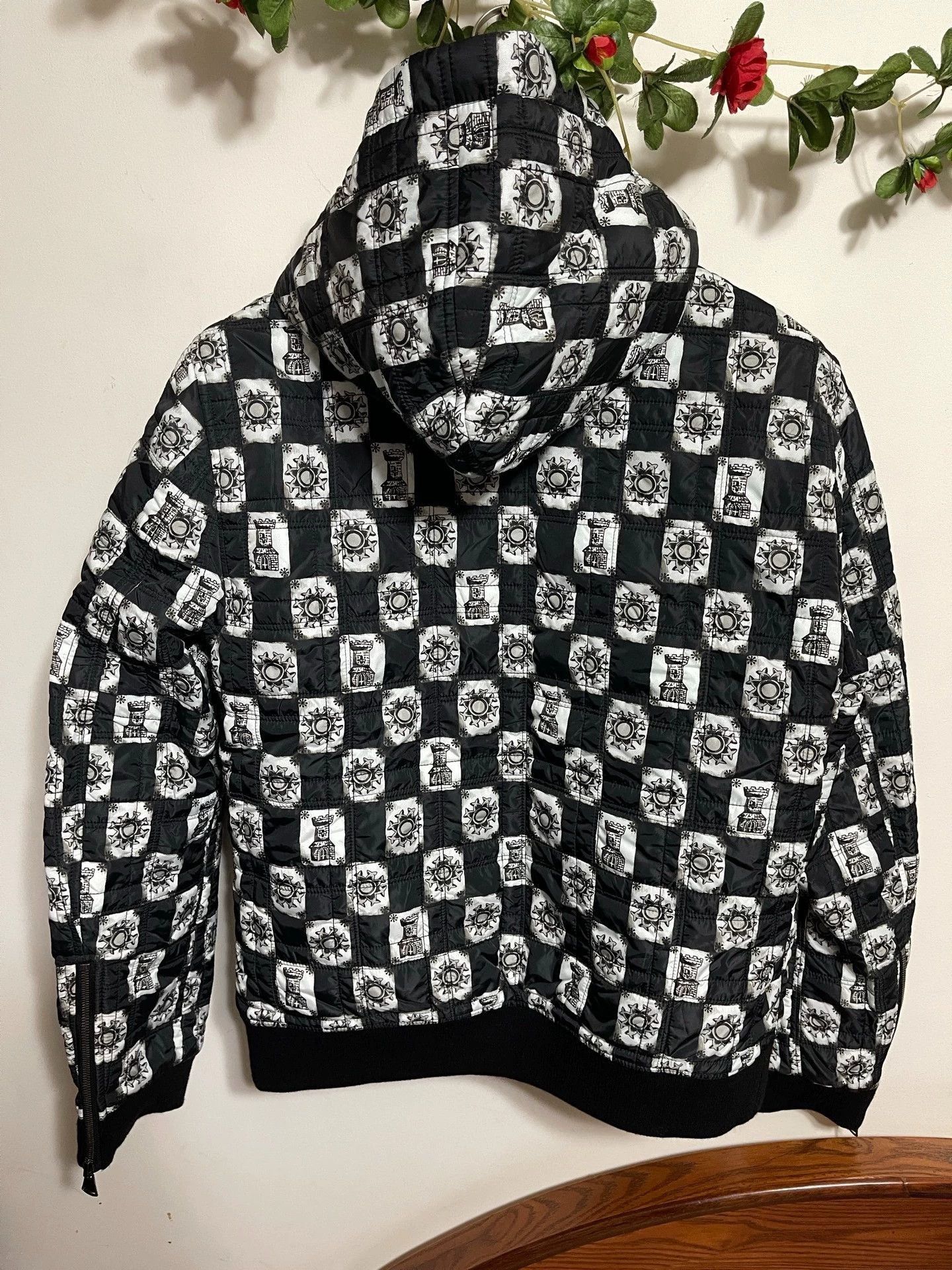 Dolce & Gabbana Multi-Color Patterned Hooded Light Jacket Size M Size US M / EU 48-50 / 2 - 4 Thumbnail