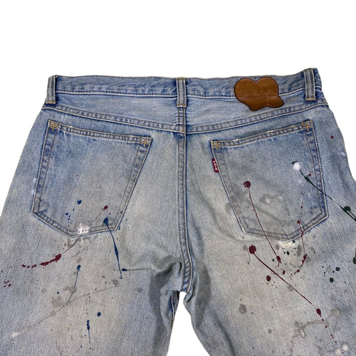 Number (N)ine × Takahiromiyashita The Soloist. SS06 Number Nine Painted D-Ring Crying Heart Pain Denim Size US 32 / EU 48 - 16 Thumbnail