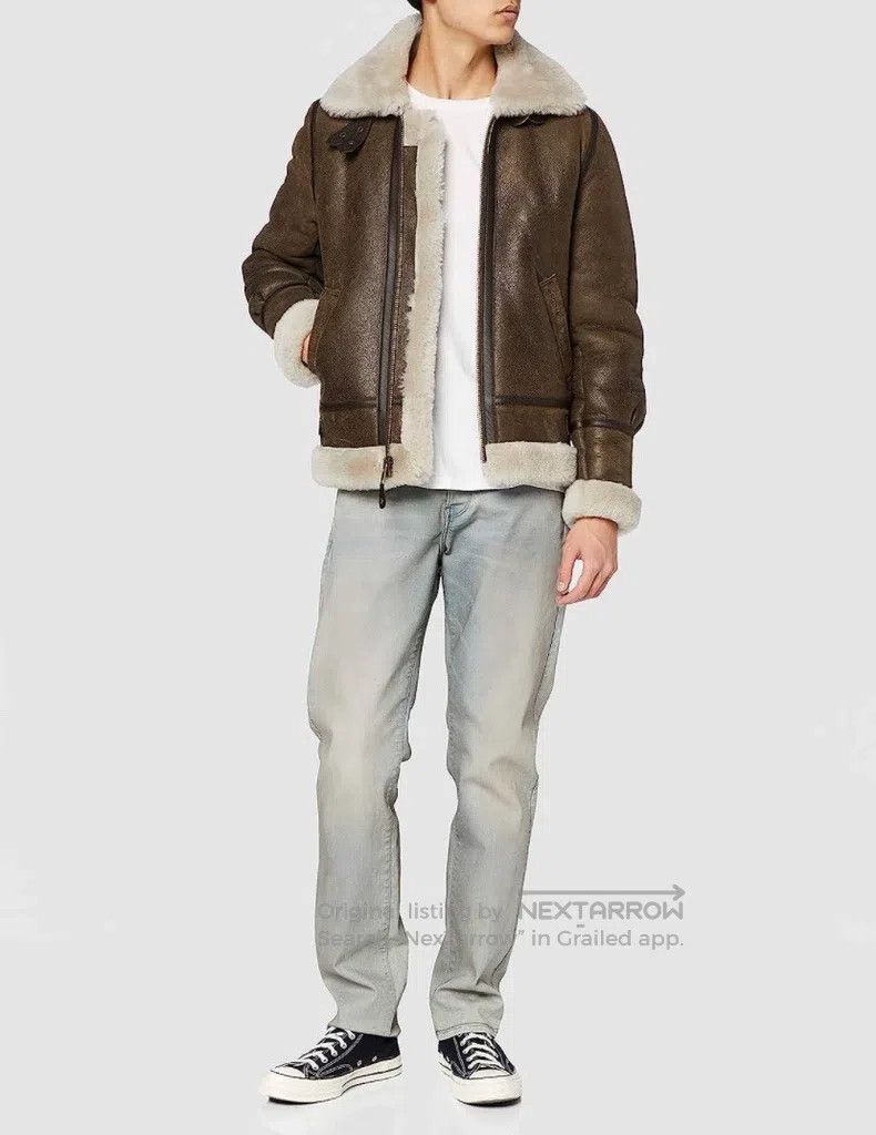 Schott Schott NYC Men's Leather Jacket B3 Bomber Jacket Size US S / EU 44-46 / 1 - 3 Thumbnail