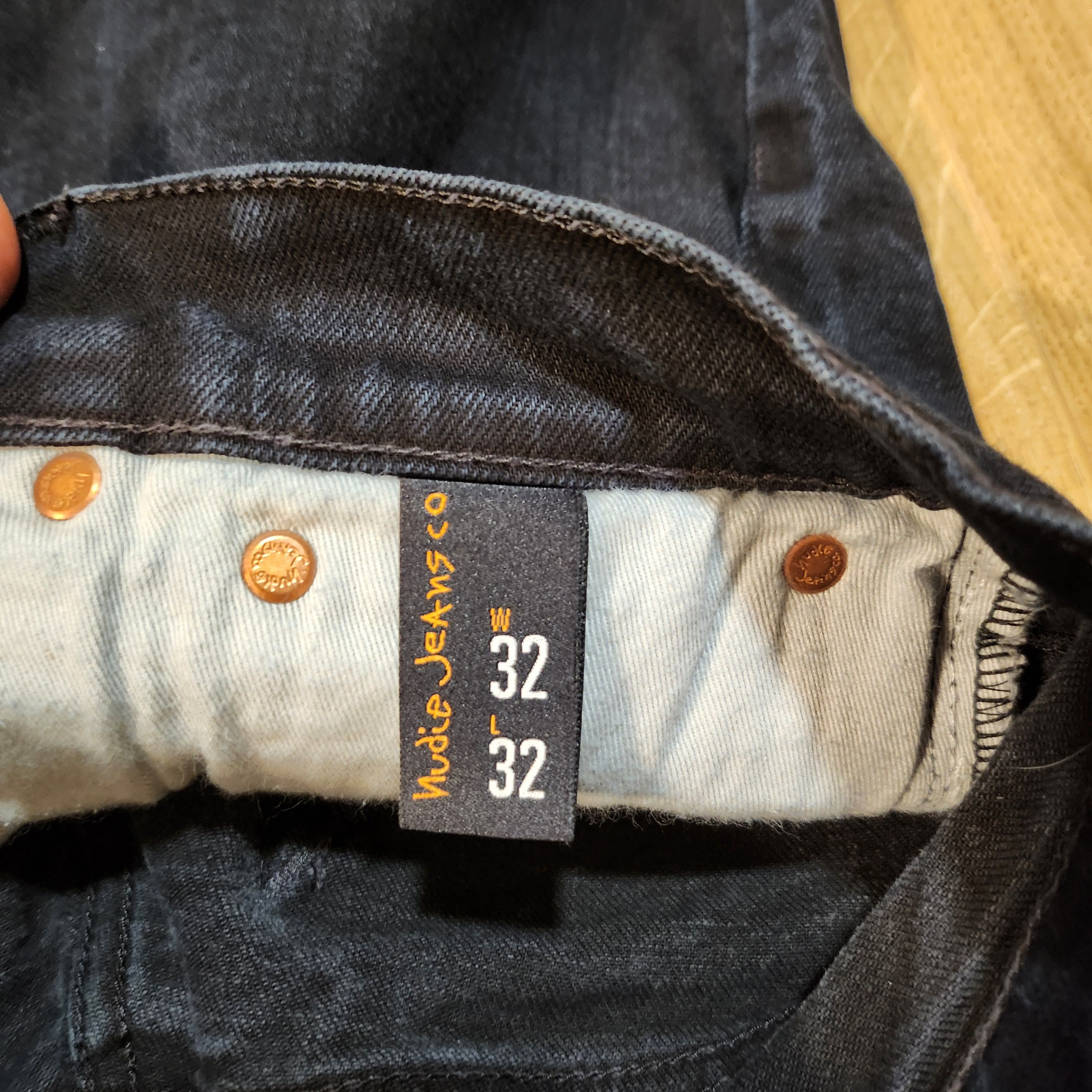 Nudie Jeans 32x32 - Nudie Jeans Black Denim Size US 32 / EU 48 - 5 Thumbnail