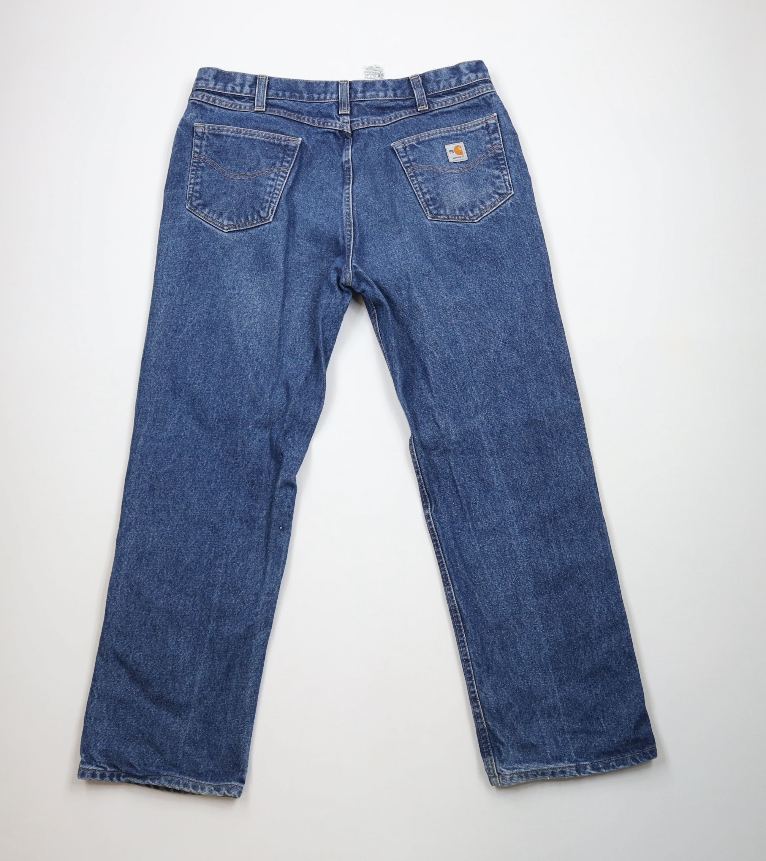 Carhartt × Vintage Vintage Y2K Carhartt FR Flame Resistant Wide Leg Denim Jeans Size US 40 / EU 56 - 10 Thumbnail