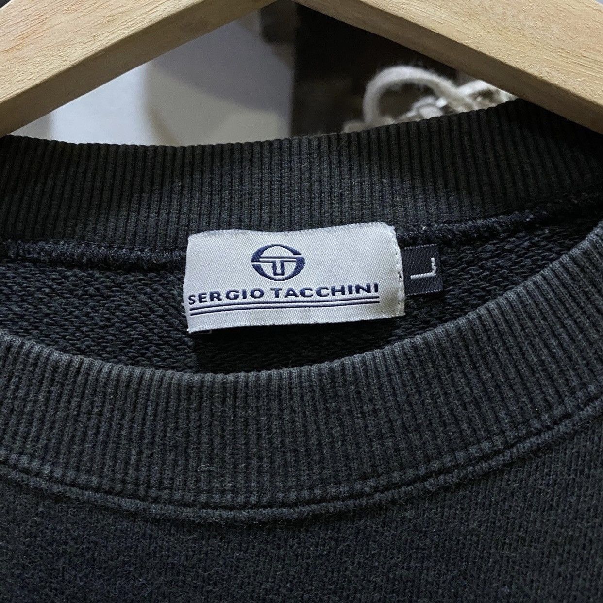 Sergio Tacchini Vintage 90s Sergio Tacchini Black Sweatshirts L Size US L / EU 52-54 / 3 - 4 Thumbnail
