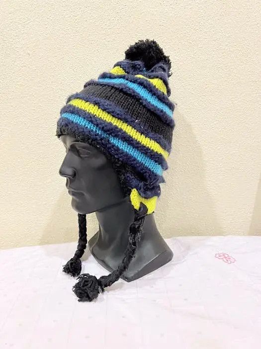 Japanese Brand × Kapital × Vintage Japanese Brand Knit Earflap Beanie Hat Size ONE SIZE - 3 Thumbnail