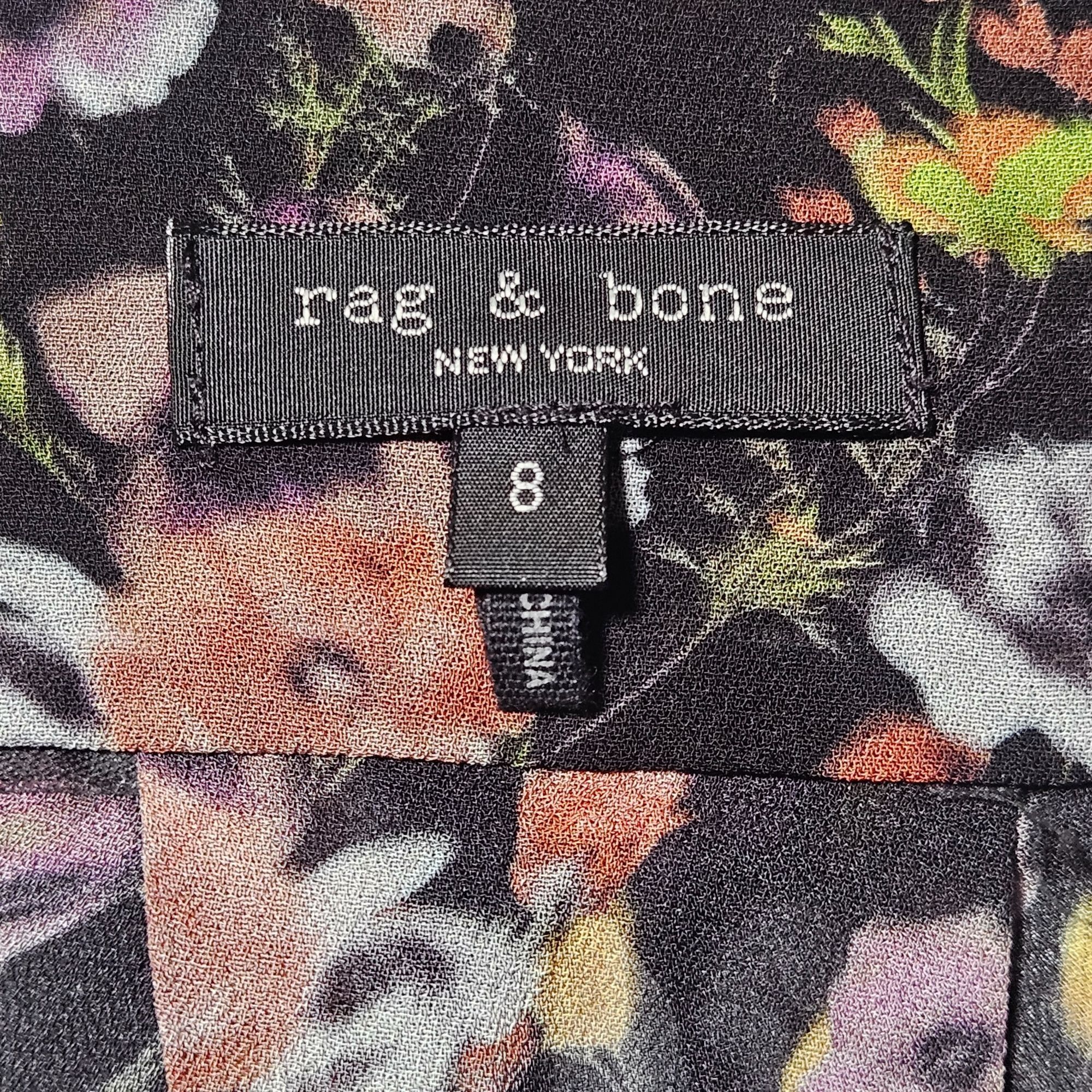 Rag & Bone Rag & Bone Women Sheer Maxi Dress Floral Black 8 Boho Quiet Size M / US 6-8 / IT 42-44 - 4 Thumbnail