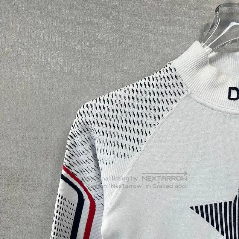 Dior Dior Women's Long Sleeve White Sweatshirt . Size L / US 10 / IT 46 - 8 Thumbnail