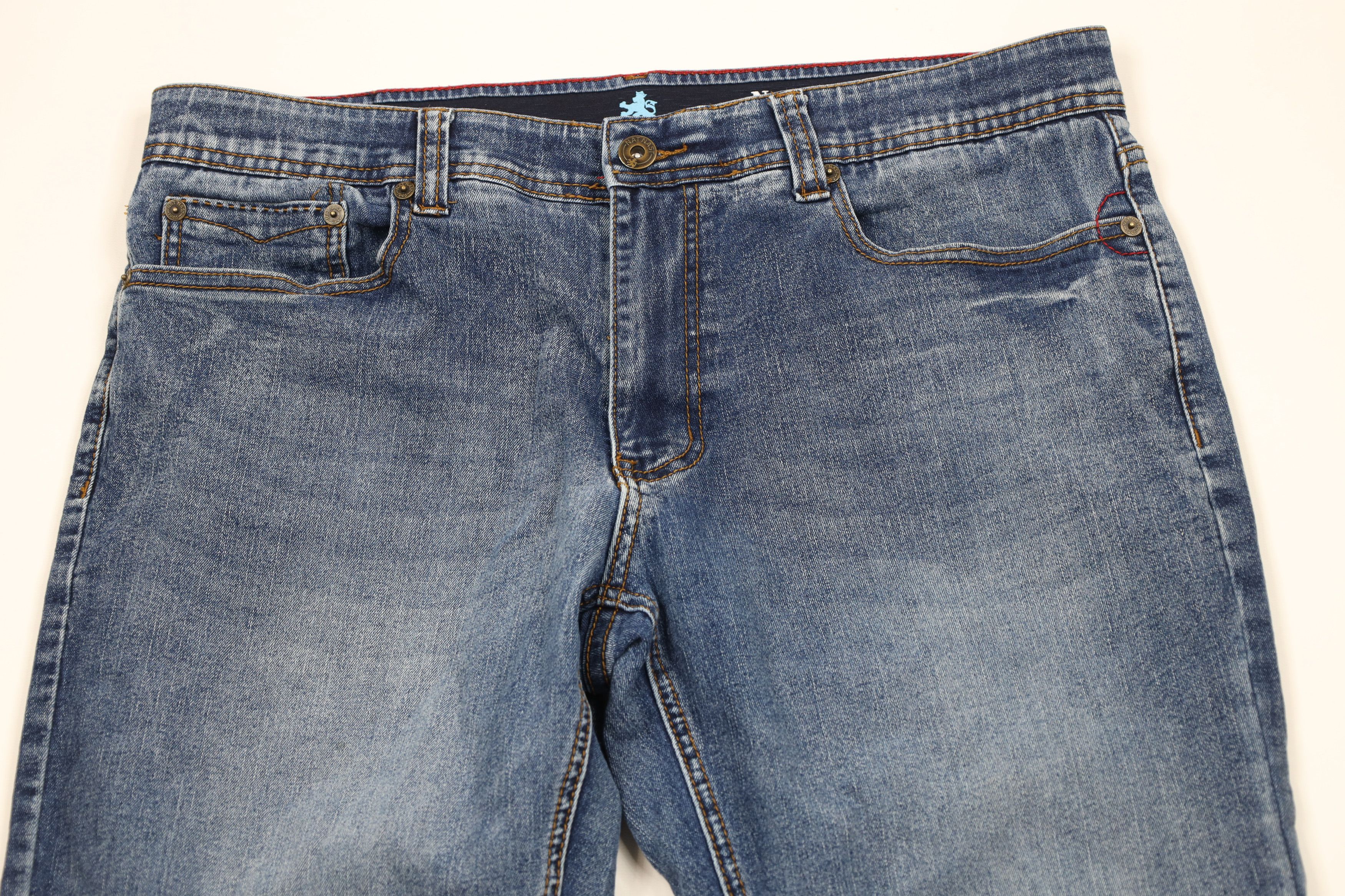 Nat Nast × Vintage Nat Nast Luxury Originals Straight Leg Denim Jeans Blue Size US 36 / EU 52 - 2 Thumbnail