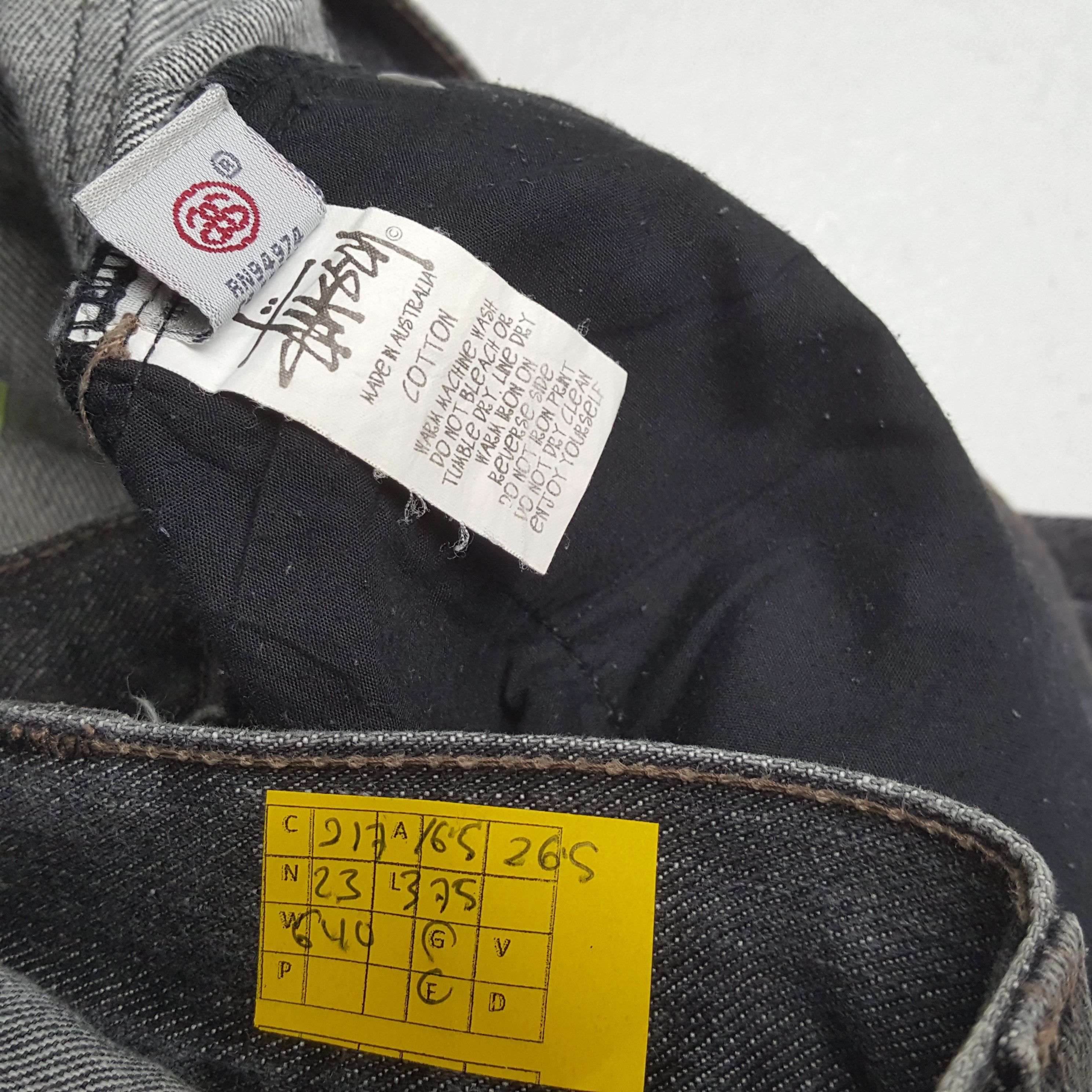 Stussy × Vintage Vintage STUSSY Streetwear Skateboard Logo Style Jeans Size US 33 - 14 Thumbnail