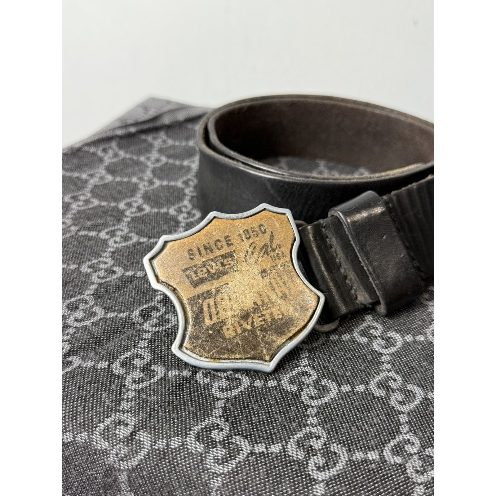 Levi's Vintage Levi’s Leather Belt American Vintage Size ONE SIZE - 2 Thumbnail