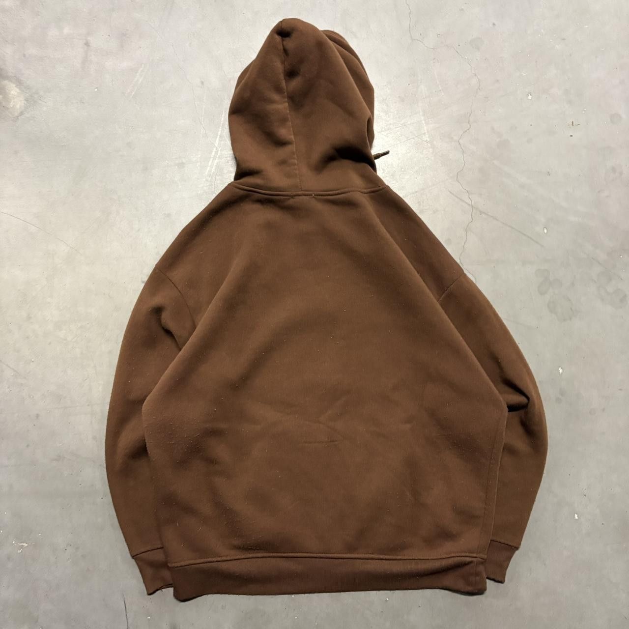 Vintage Crazy Vintage Y2K/2000s Blank Brown Streetwear Style Zipup Hoodie! Size US M / EU 48-50 / 2 - 2 Thumbnail