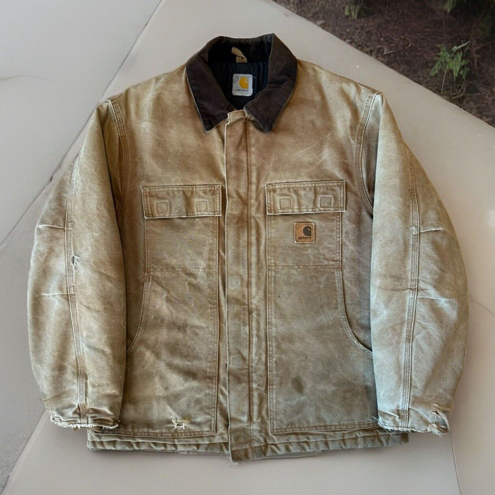Vintage Carhartt Arctic Jacket 2XL Brown Workwear Full Zip