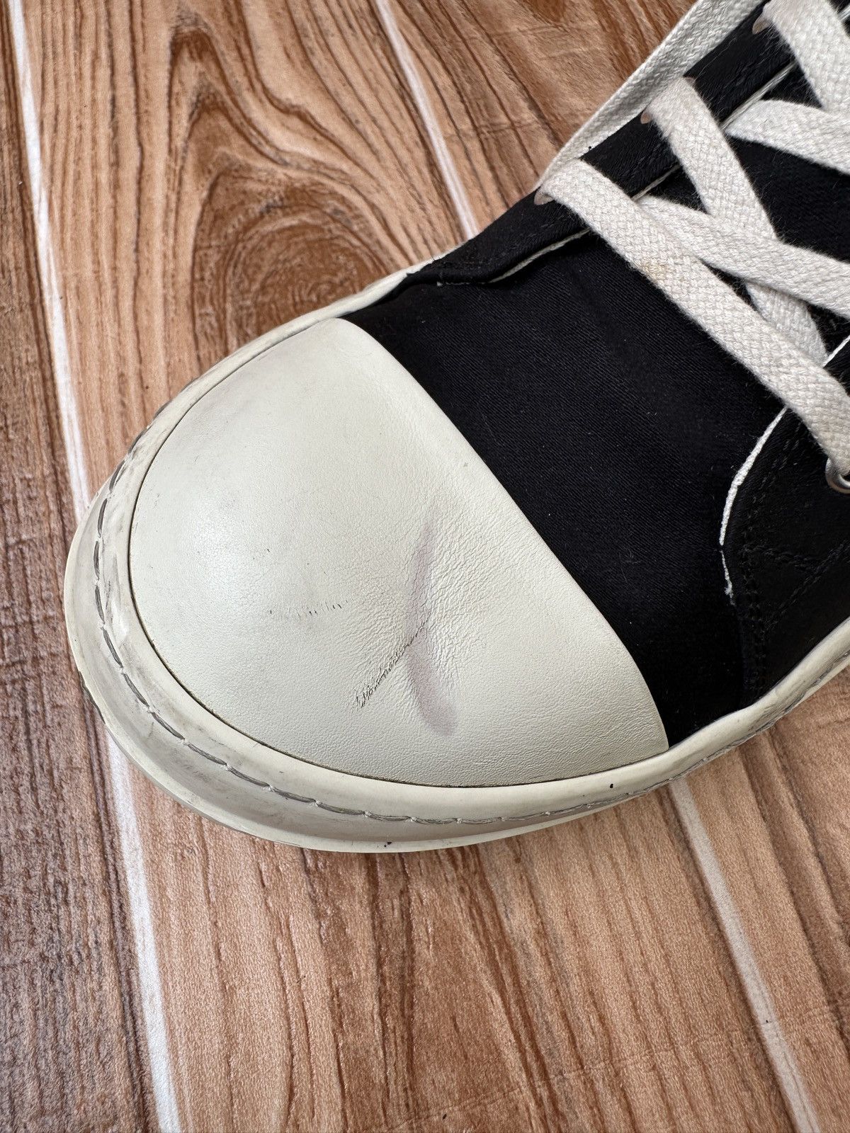 Rick Owens Rick Owens DRKSHDW Ramones (Licence Plate) Lowtops Size US 11 / EU 44 - 15 Thumbnail