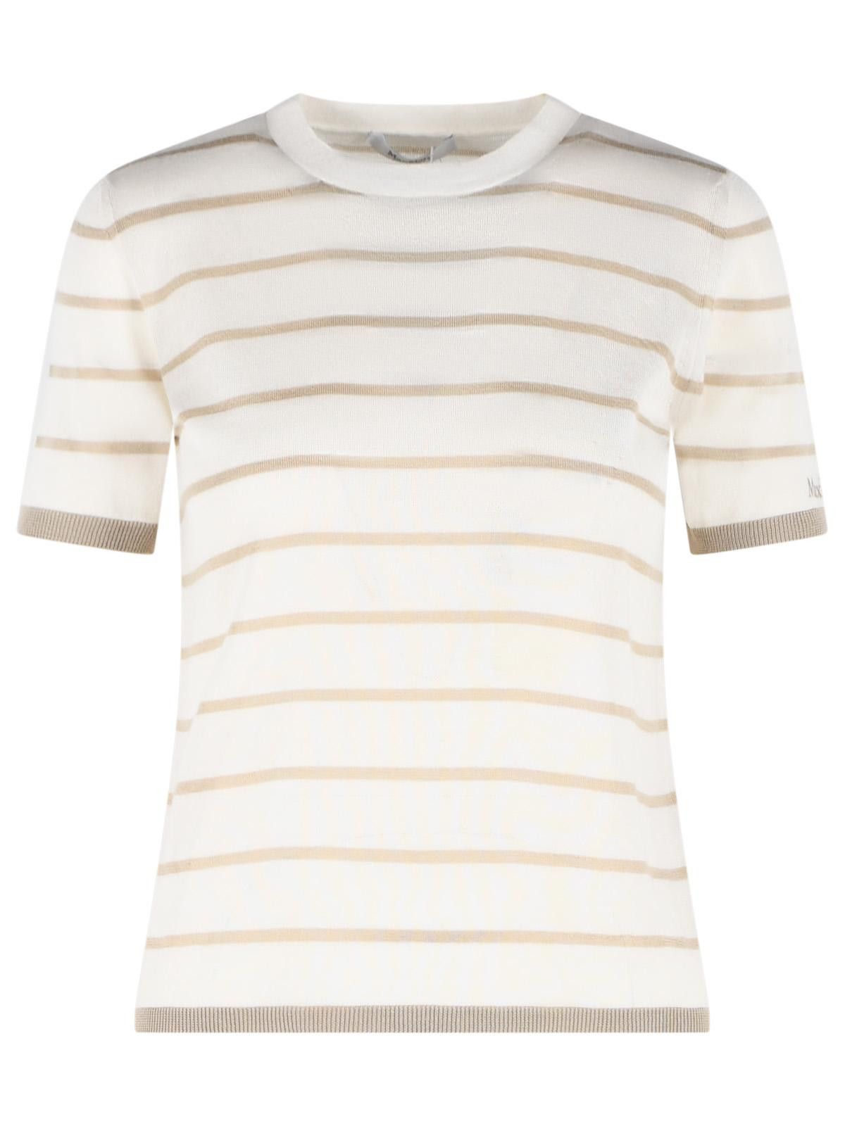 Max Mara MAX MARA 'Favetta' Sweater In Beige Cachemire And Silk Yarn Size L / US 10 / IT 46 - 1 Thumbnail