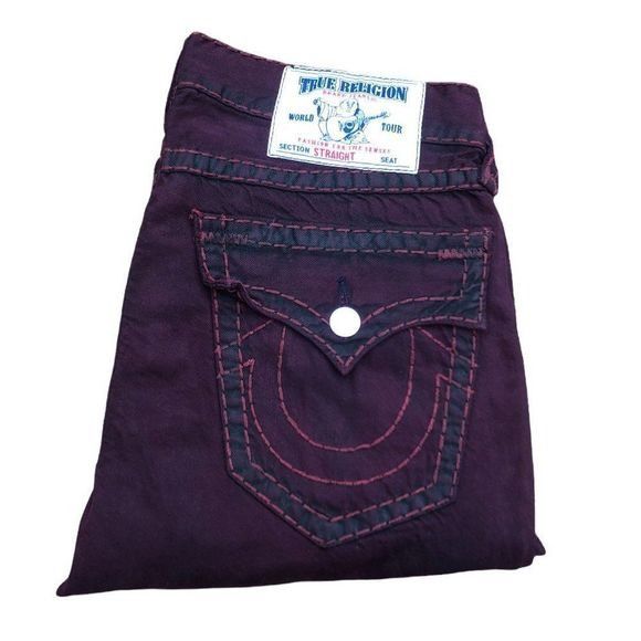 True Religion True Religion Jeans Size 32 STRAIGHT Red Size US 32 / EU 48 - 1 Thumbnail