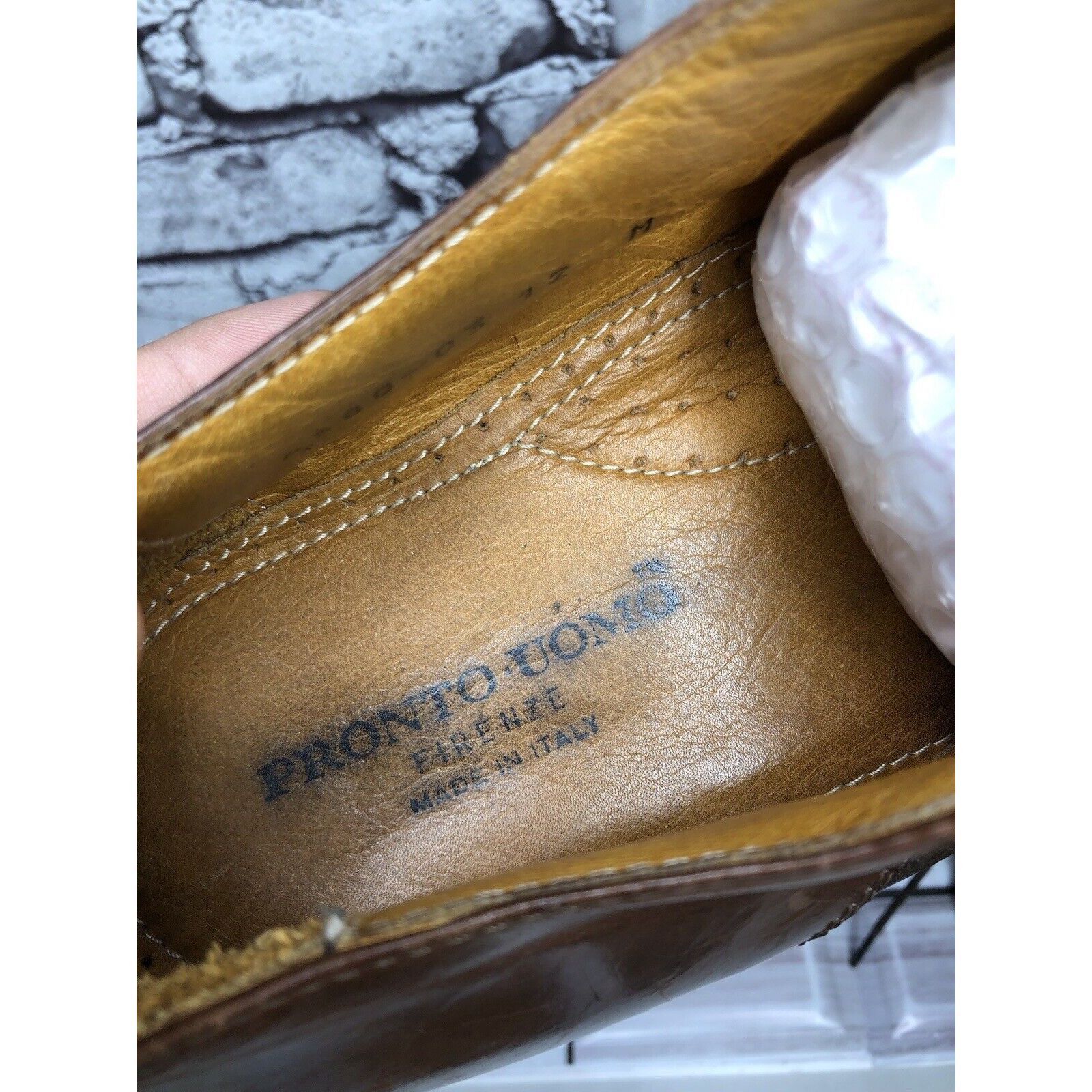 Pronto Uomo Pronto Uomo Firenze Brown Leather Cap Toe Oxfords Dress Shoe Size US 12 / EU 45 - 9 Thumbnail