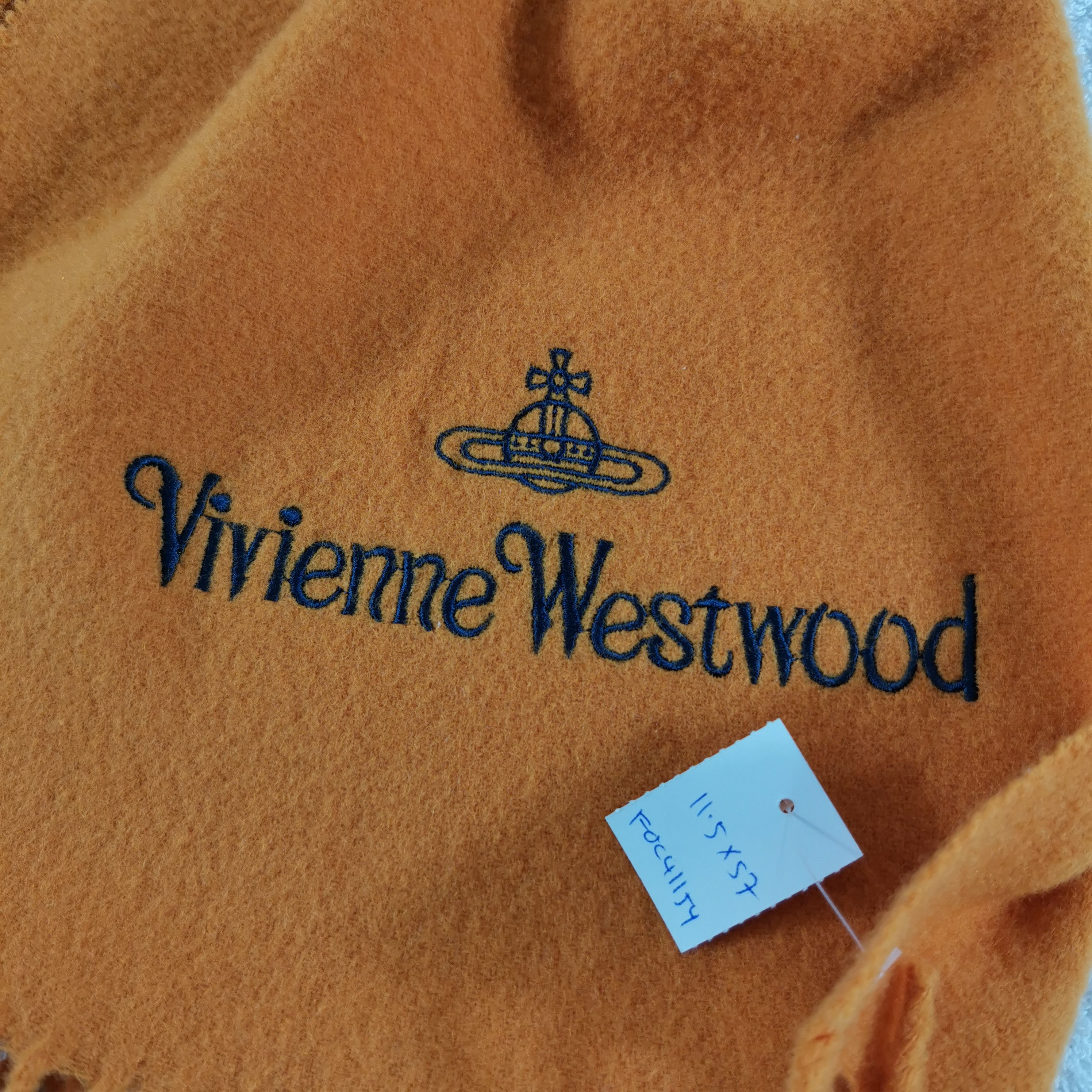 Vintage Vintage Vivi enne West wood Scarf Muffler Wool Scarves Size ONE SIZE - 4 Thumbnail