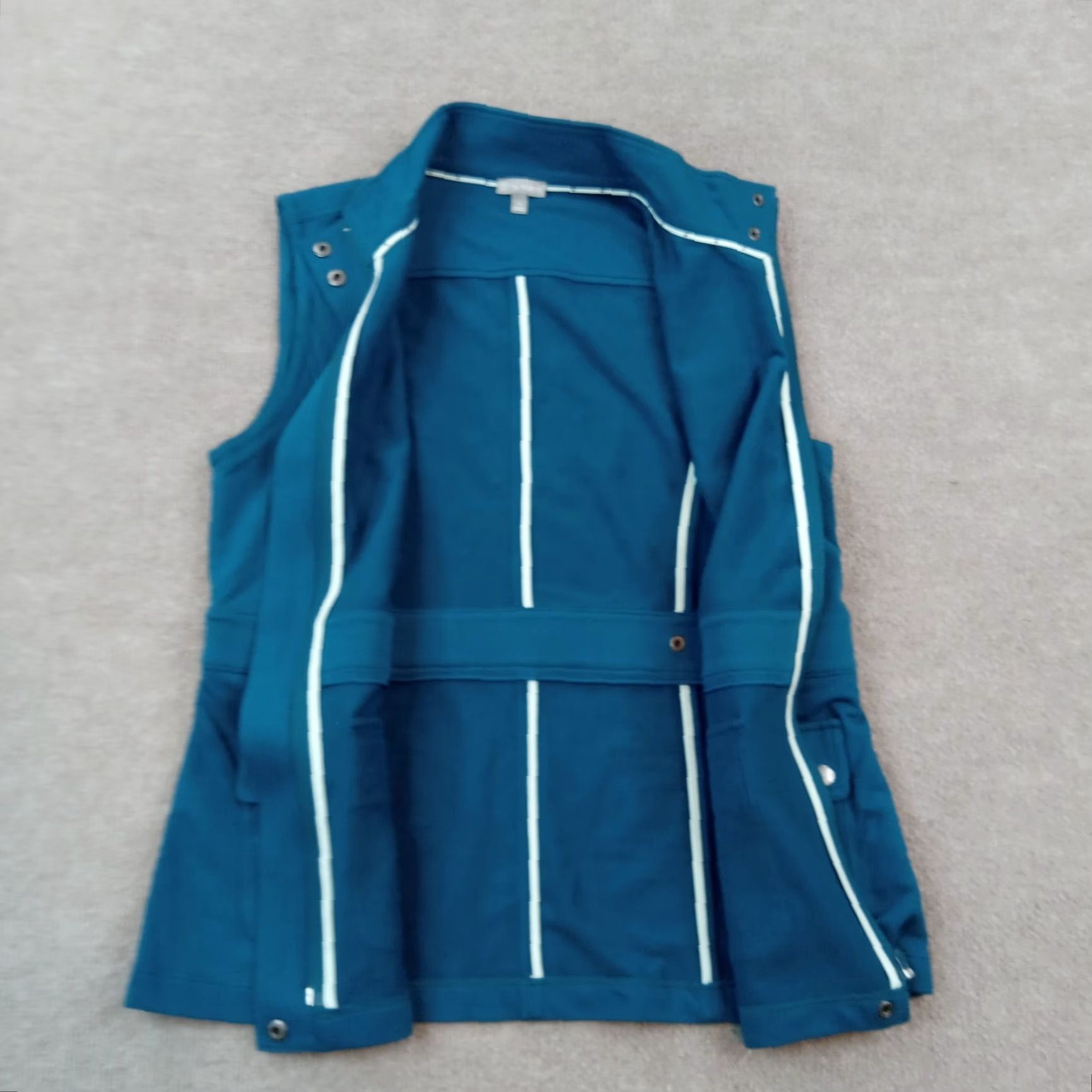 Talbots Talbots Womens Small Vest Blue Full Zip Mock Neck Pockets Outdoors Stretch Size S / US 4 / IT 40 - 6 Thumbnail
