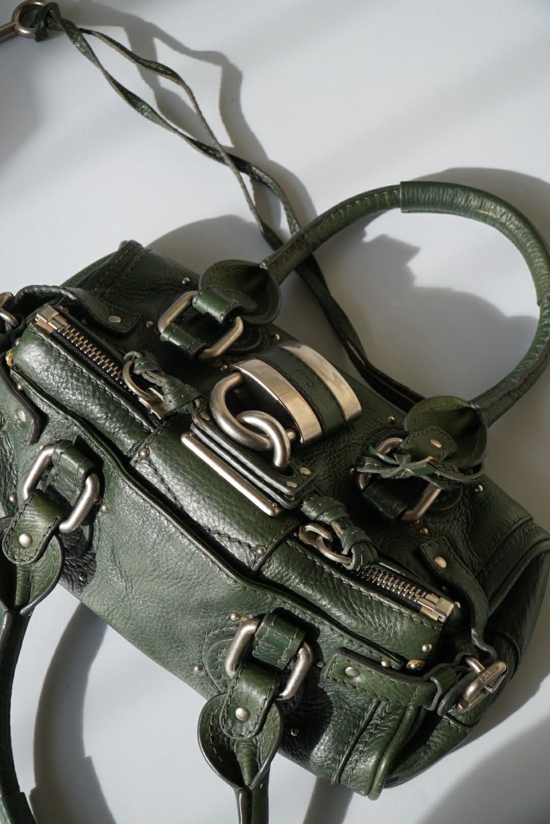 Chloe Chloé Green Leather Paddington Mini Satchel Size ONE SIZE - 11 Thumbnail