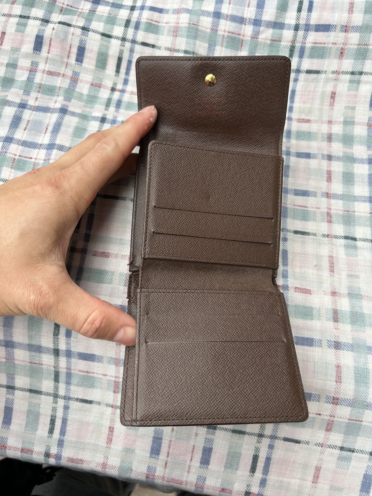 Louis Vuitton Authentic Louis Vuitton Damier Ebene Elise Wallet Size ONE SIZE - 9 Thumbnail