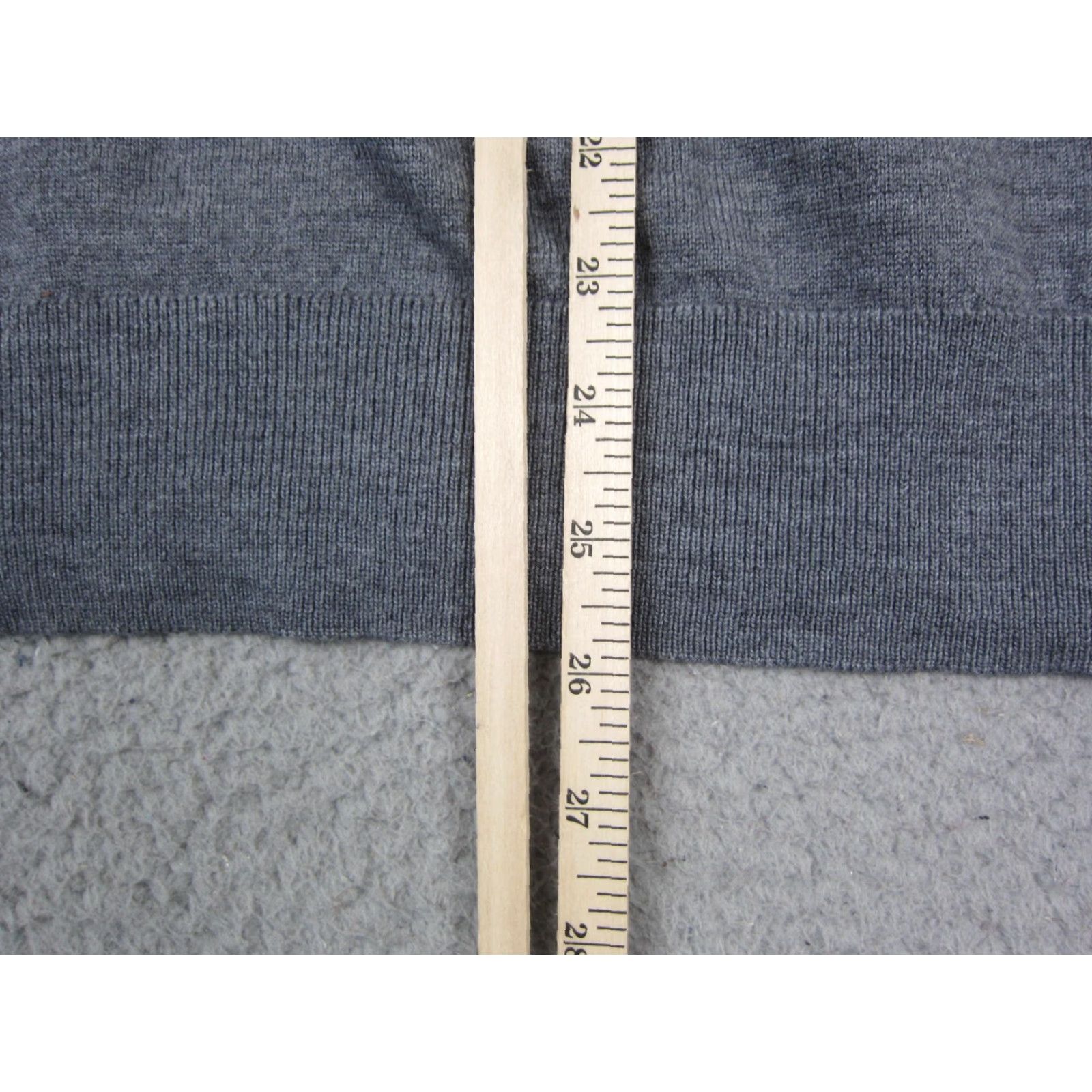 Banana Republic Banana Republic Sweater Womens Medium Gray Baruffa Wool Yarn Pullover Knit Crew Neck 90s Style Block Size M / US 6-8 / IT 42-44 - 6 Thumbnail