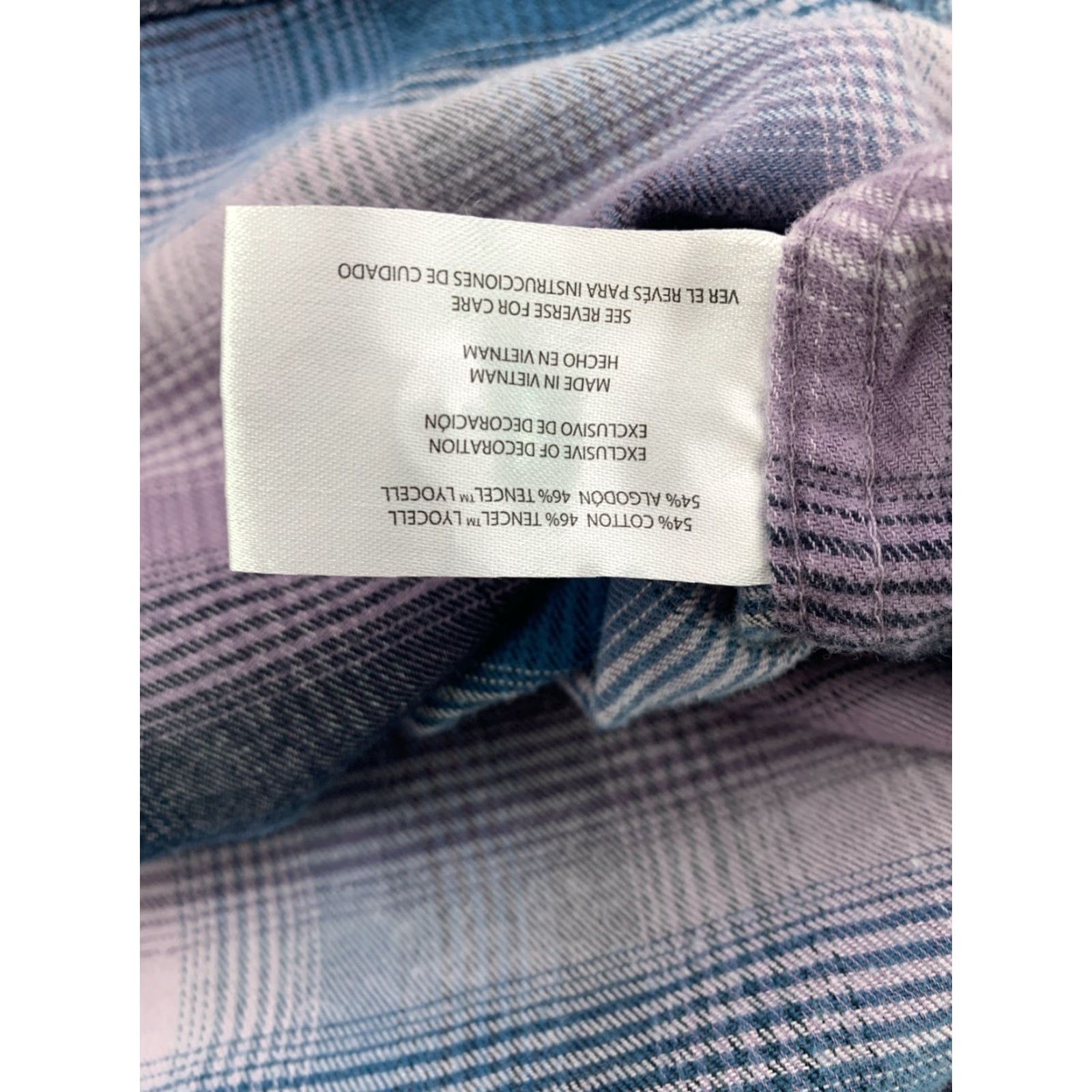 Eddie Bauer VINTAGE Eddie Bauer Purple Blue Lightweight Flannel Shirt Outdoor Hiking Medium Women’s Size M / US 6-8 / IT 42-44 - 4 Thumbnail