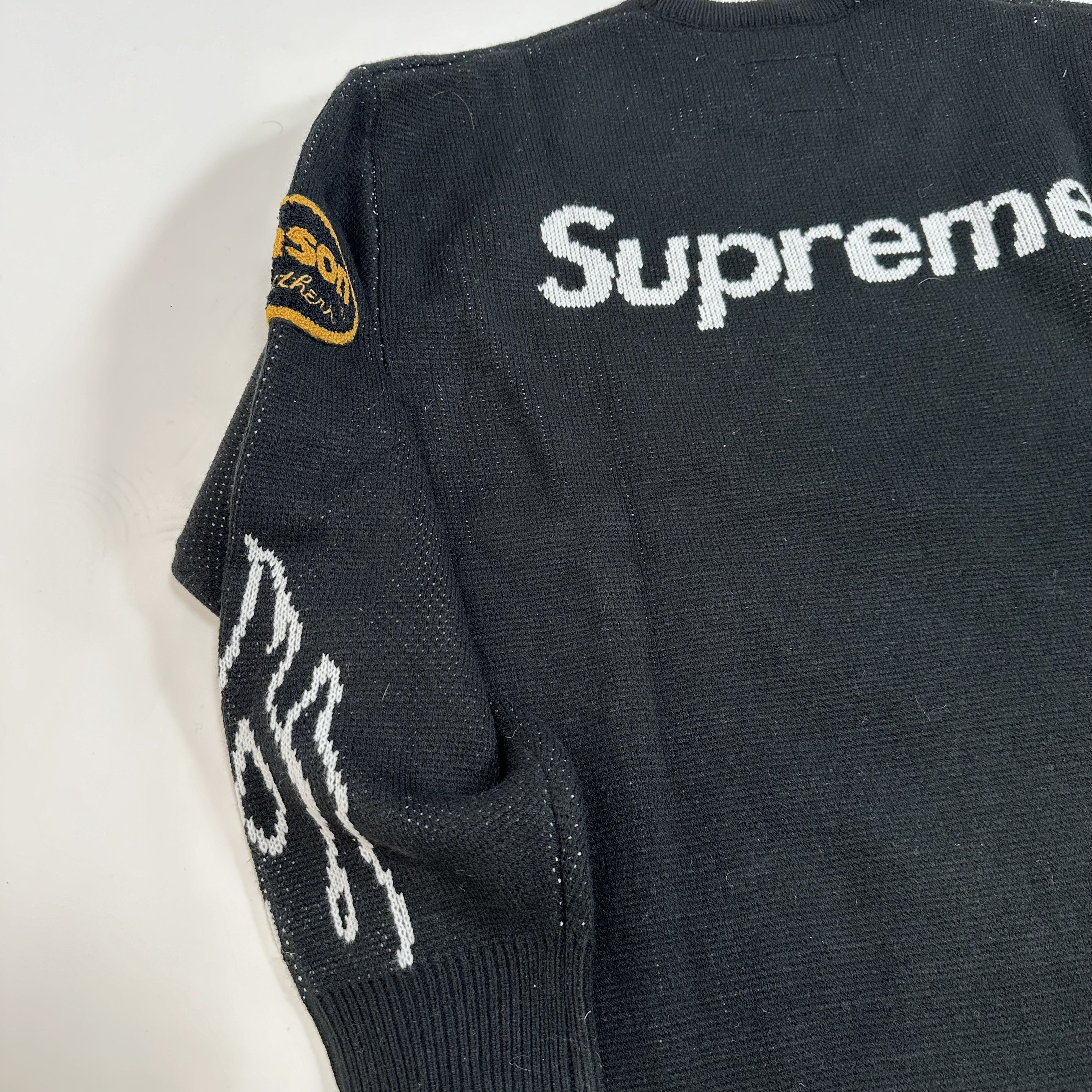 Supreme × Vanson Leathers Supreme Vanson Leathers Sweater Supreme × Vanson Leathers Supreme Vanson Leathers Sweater