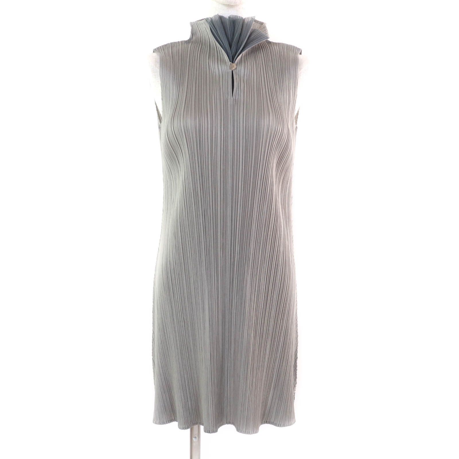 strapless open back dress Pleats Please Issey Miyake MC April Dress Black Pepper main image 1