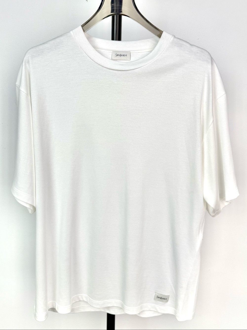 Saint Laurent Paris Saint Laurent Logo Patch T-Shirt Size XL Size US XL / EU 56 / 4 - 1 Thumbnail